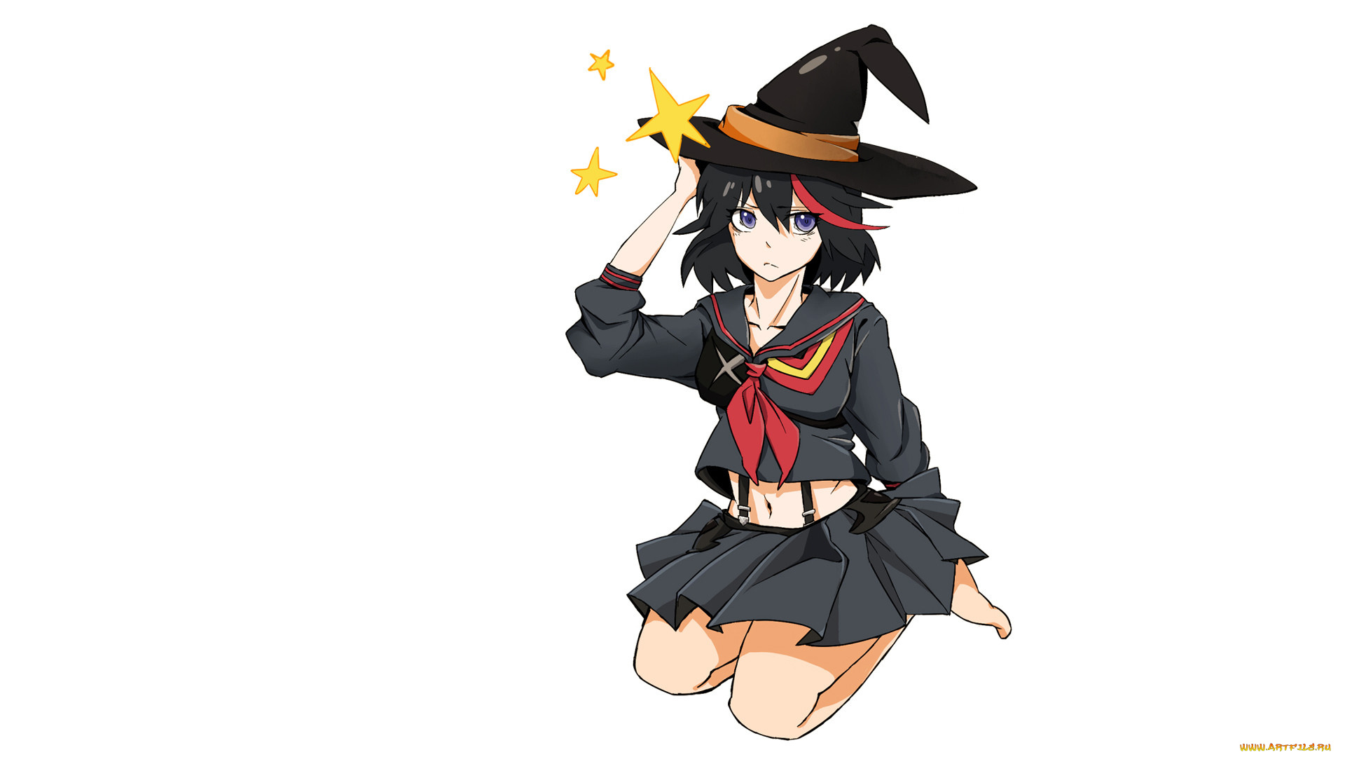 аниме, kill, la, kill, взгляд, девушка, фон