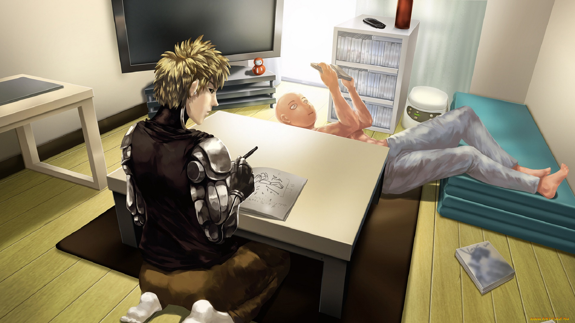 аниме, one, punch, man, ванпачмен, ??????????????