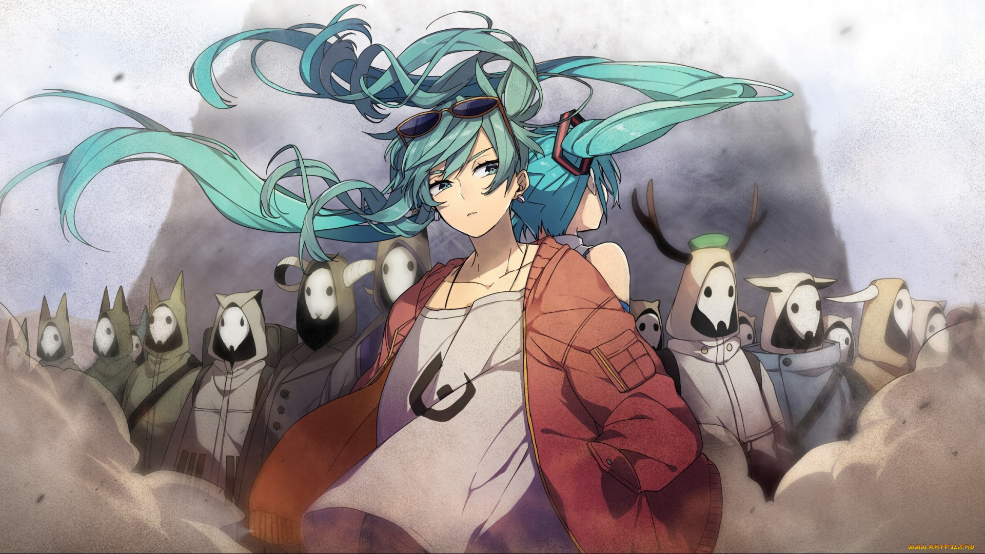 аниме, vocaloid, hatsune, miku