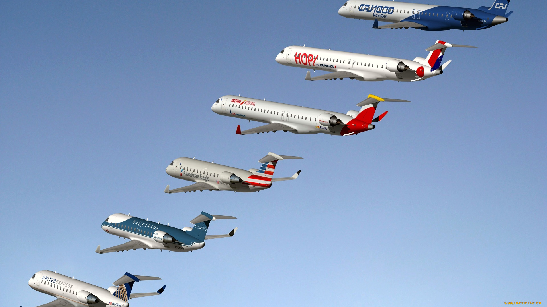 авиация, 3д, рисованые, v-graphic, самолеты, полет