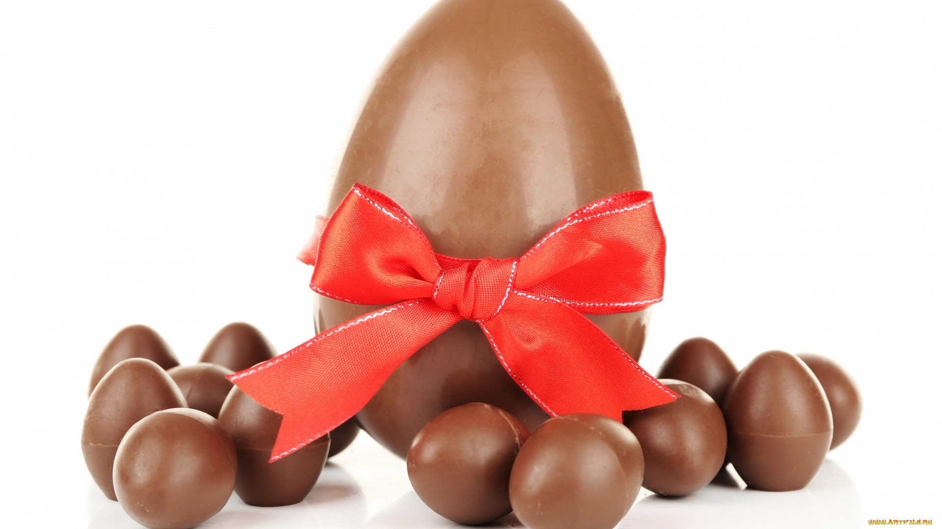 еда, конфеты, , шоколад, , сладости, лента, яйцо, бант