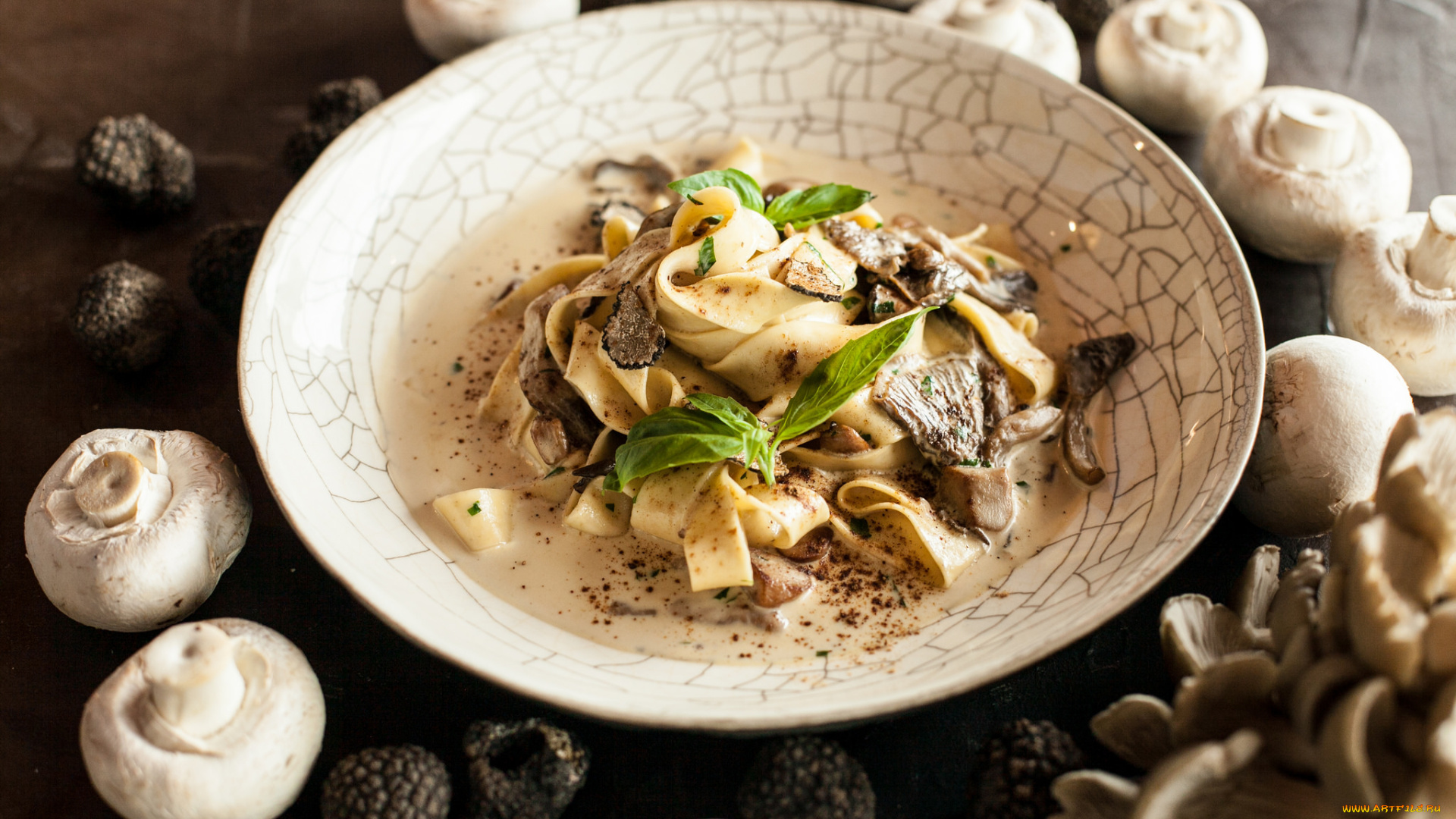 еда, макаронные, блюда, спагетти, второе, блюдо, подлива, грибы