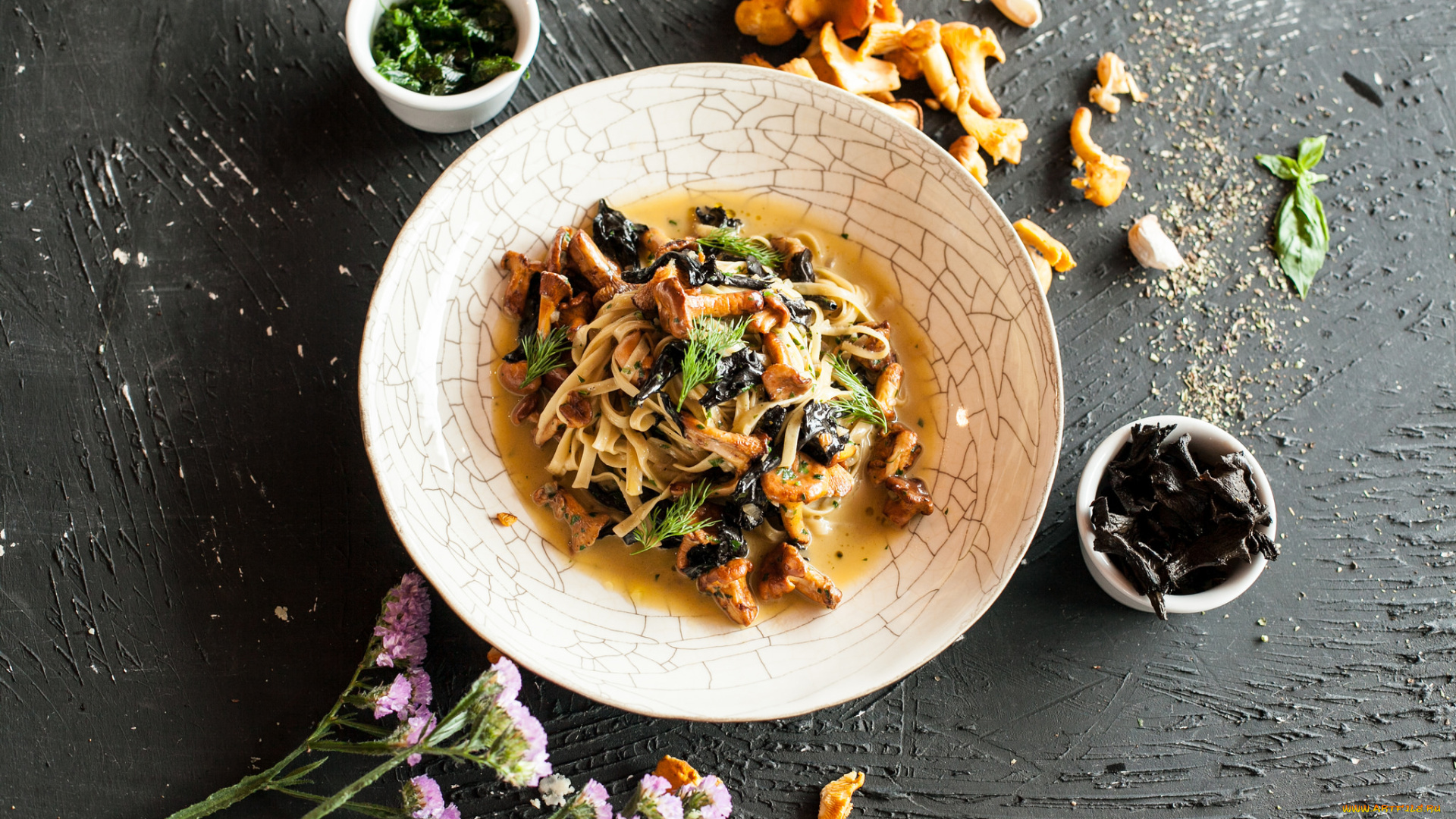 еда, макаронные, блюда, второе, блюдо, подлива, грибы, спагетти