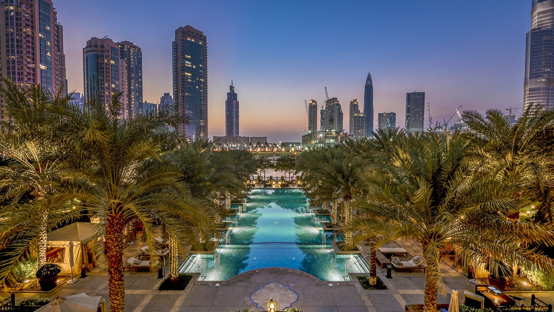 города, -, панорамы, небоскребы, панорама