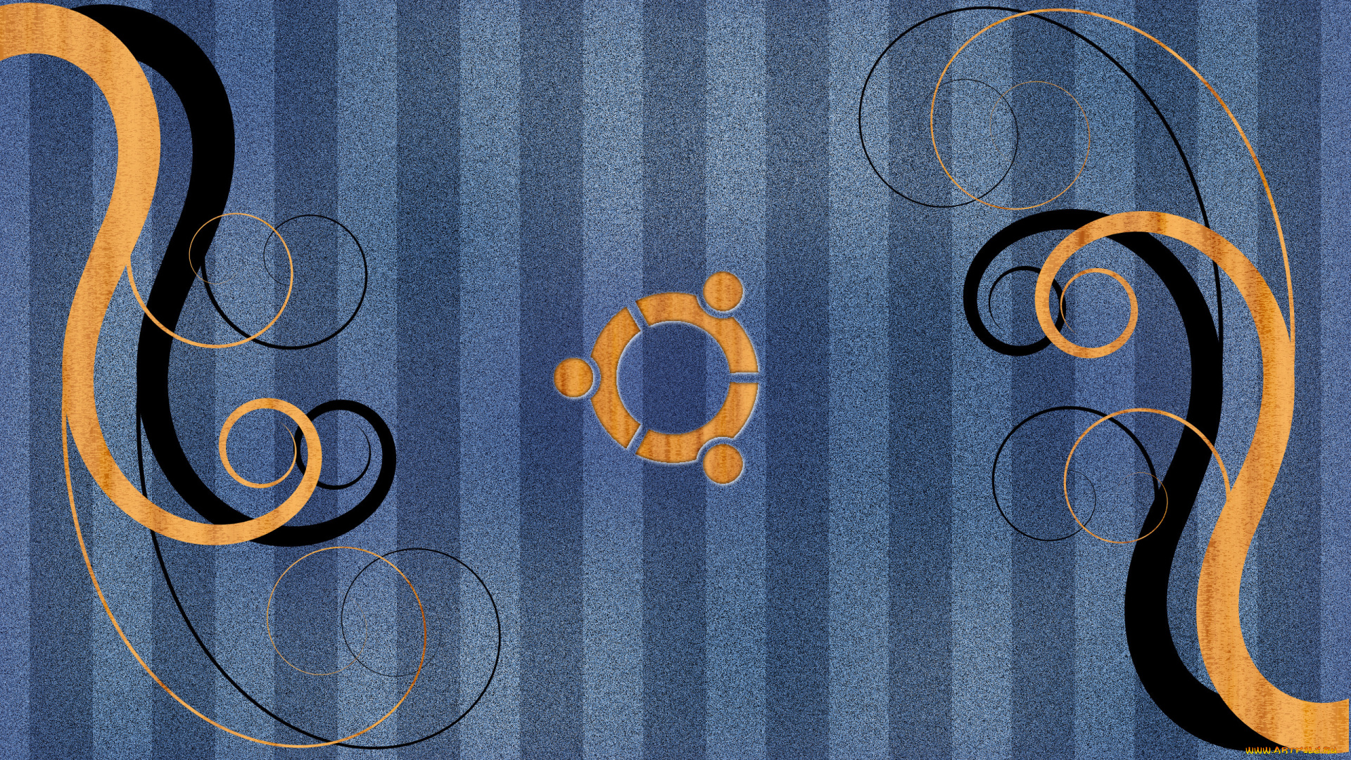 компьютеры, ubuntu, linux, логотип, фон