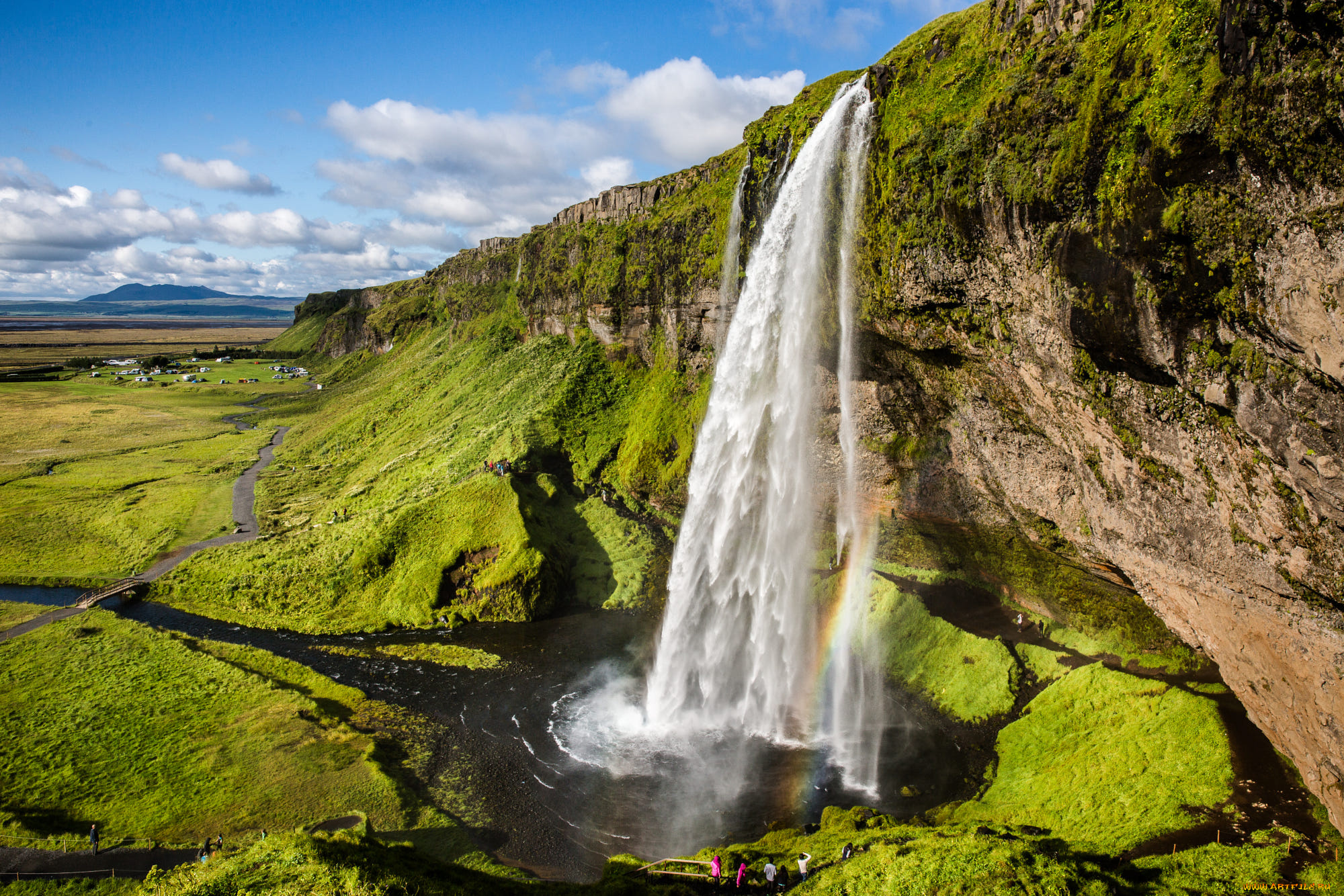 водопад, сельяландсфосс, природа, водопады, исландия, сельяландсфосс, водопад