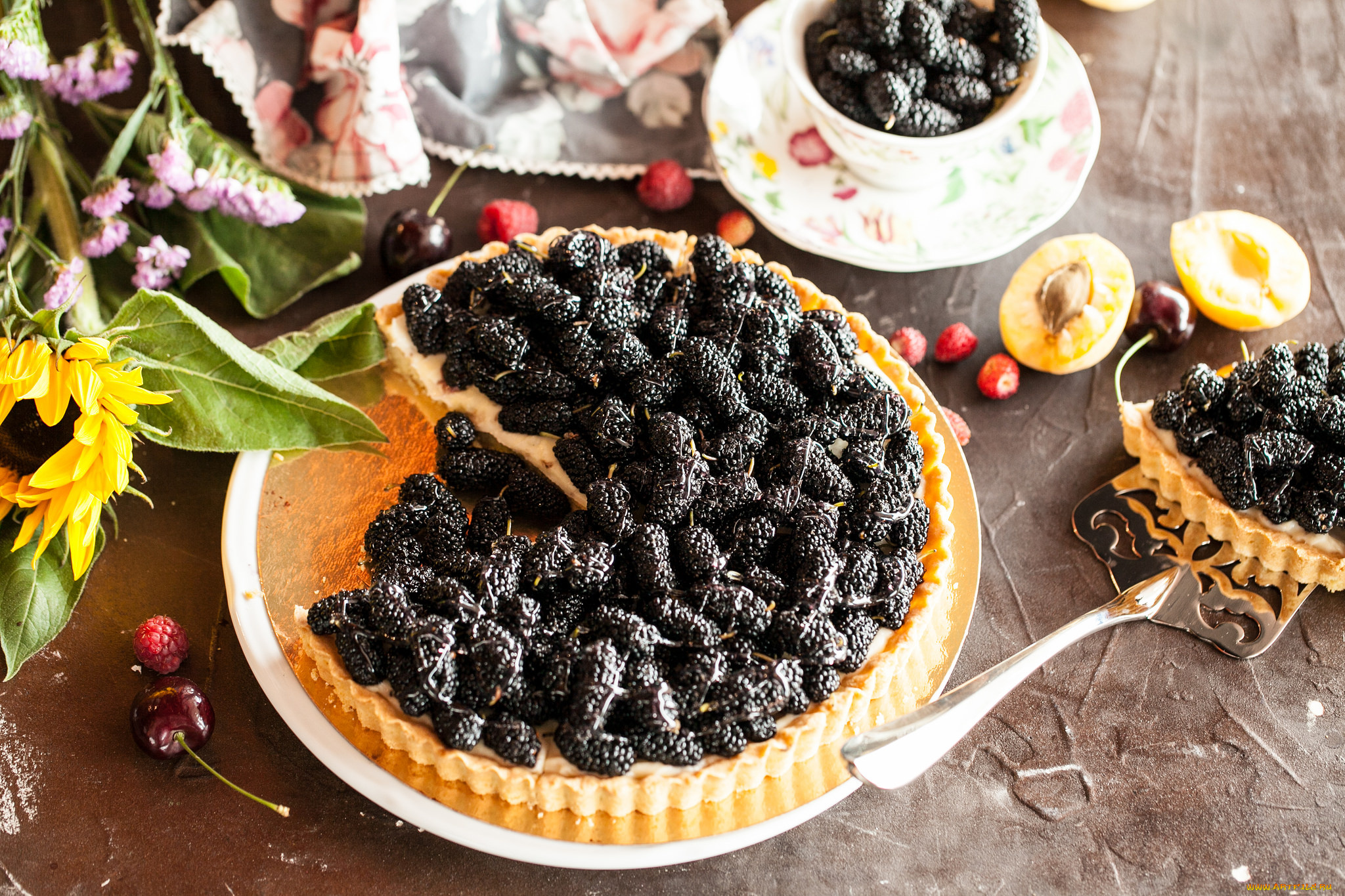 еда, пироги, фрукты, выпечка, начинка, ягоды, пирог