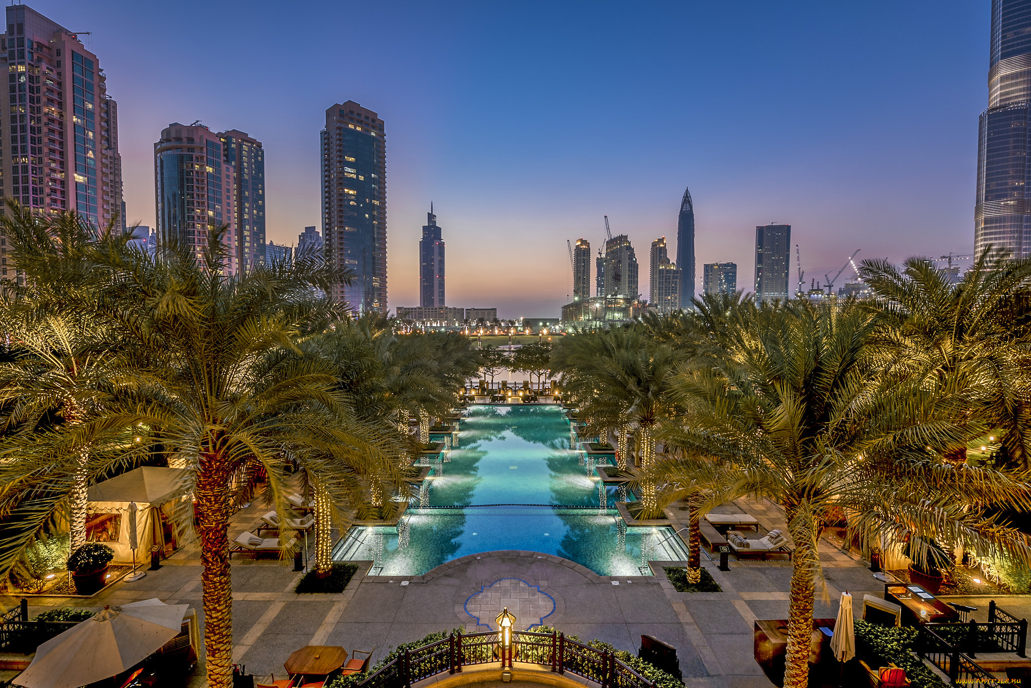 города, -, панорамы, небоскребы, панорама