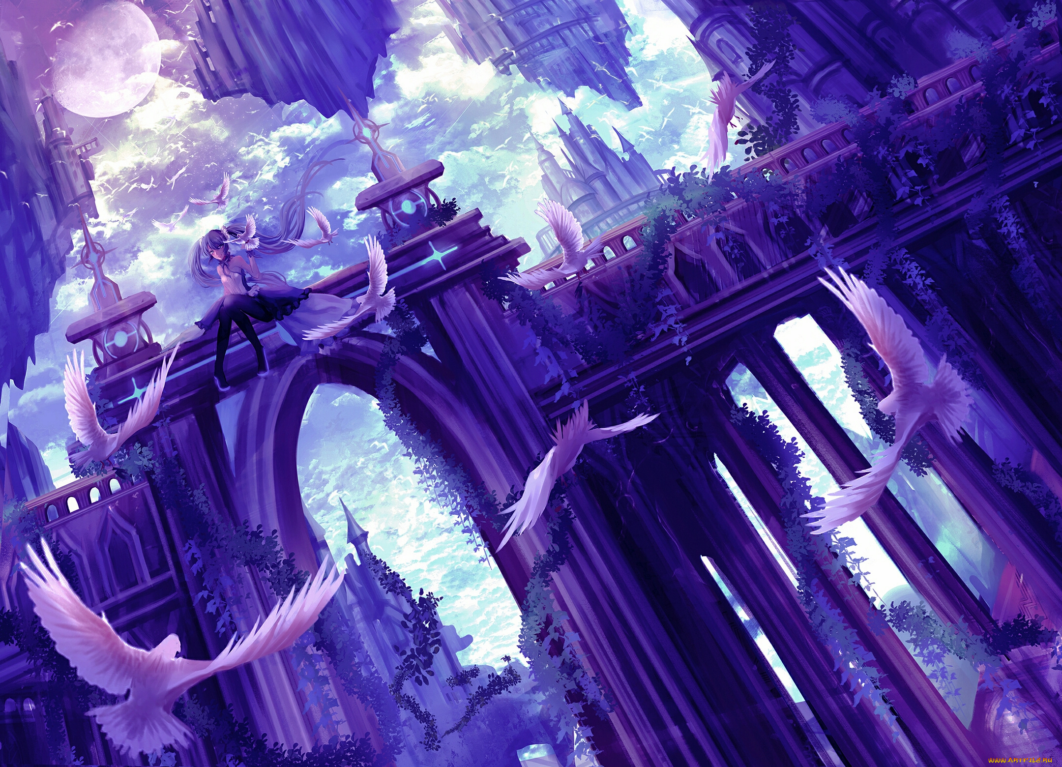 аниме, vocaloid, hatsune, miku