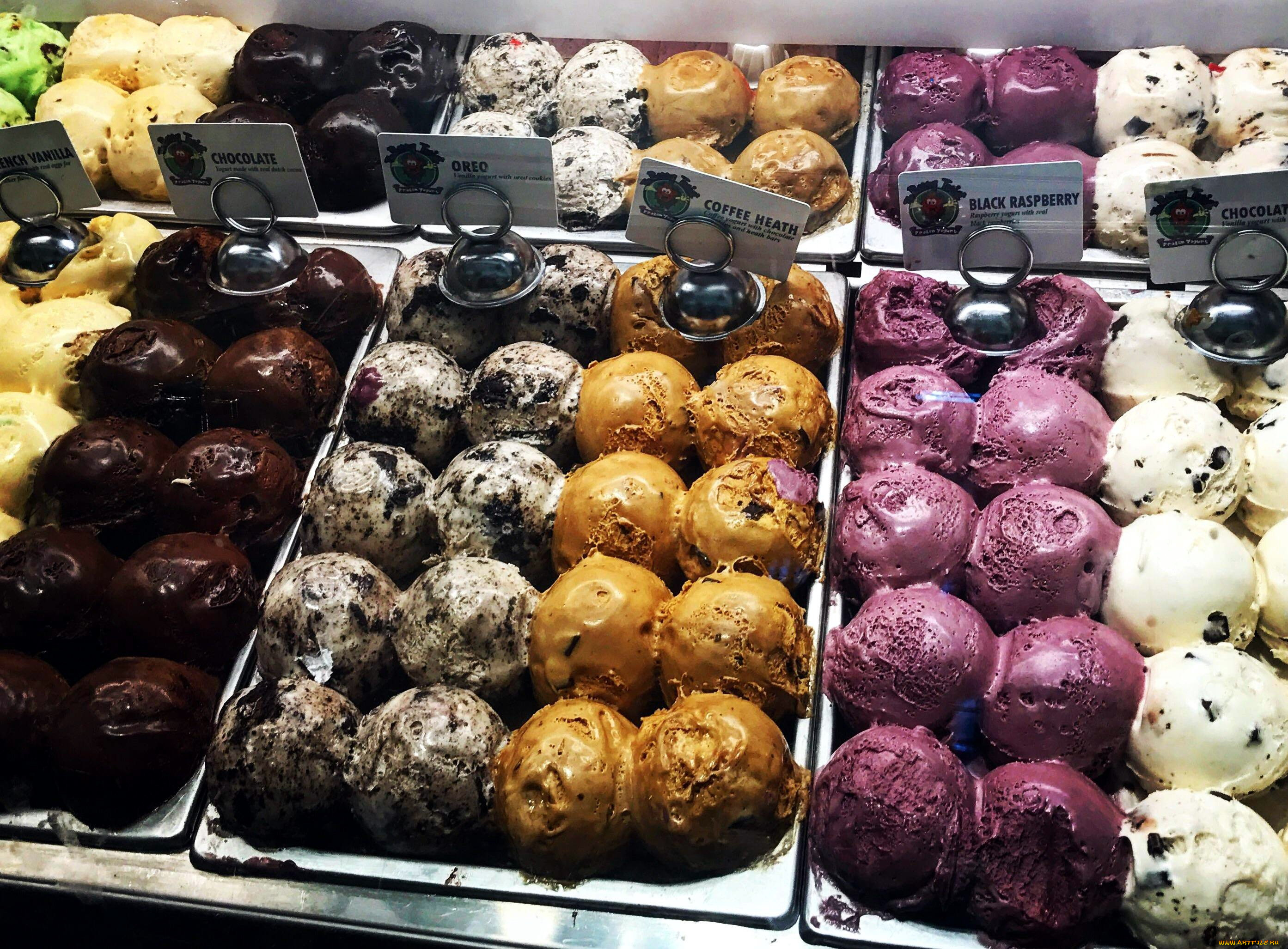 еда, мороженое, , десерты, ассорти, десерт, замороженный, йогурт