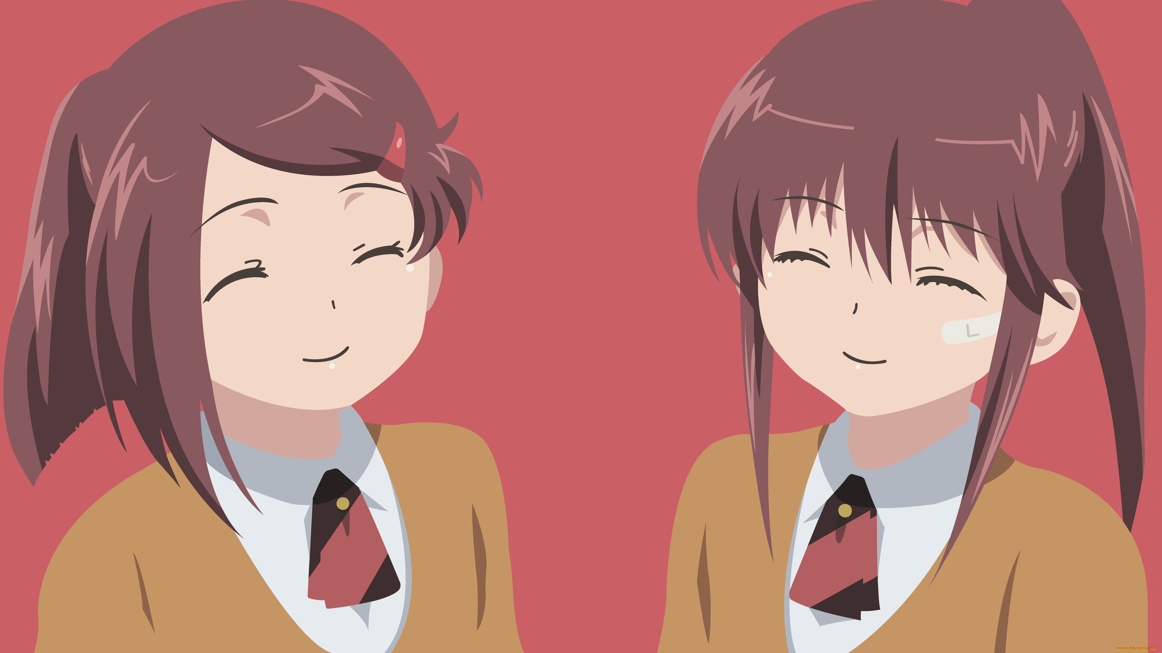 аниме, kiss, x, sis, девушка, фон, взгляд