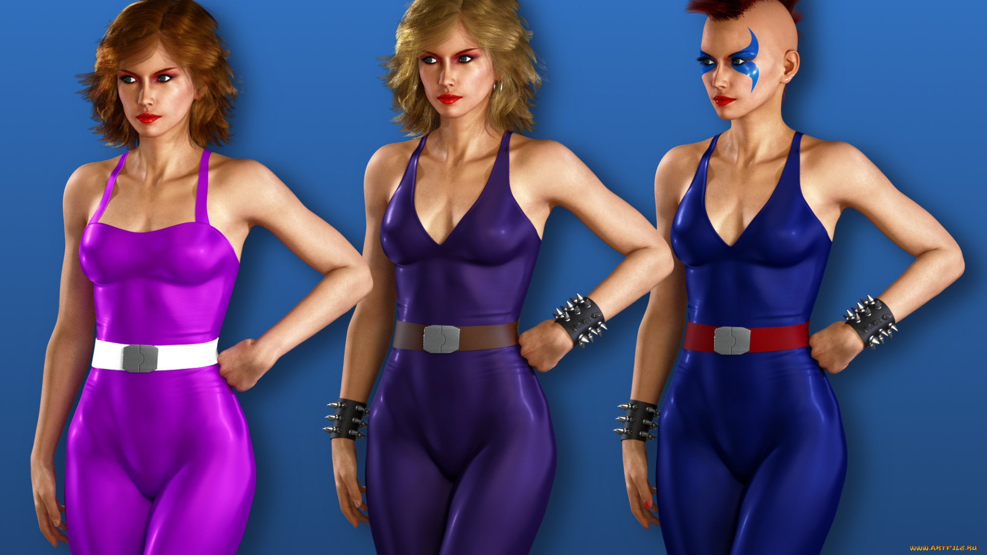 3д, графика, люди, , people, взгляд, девушки, фон