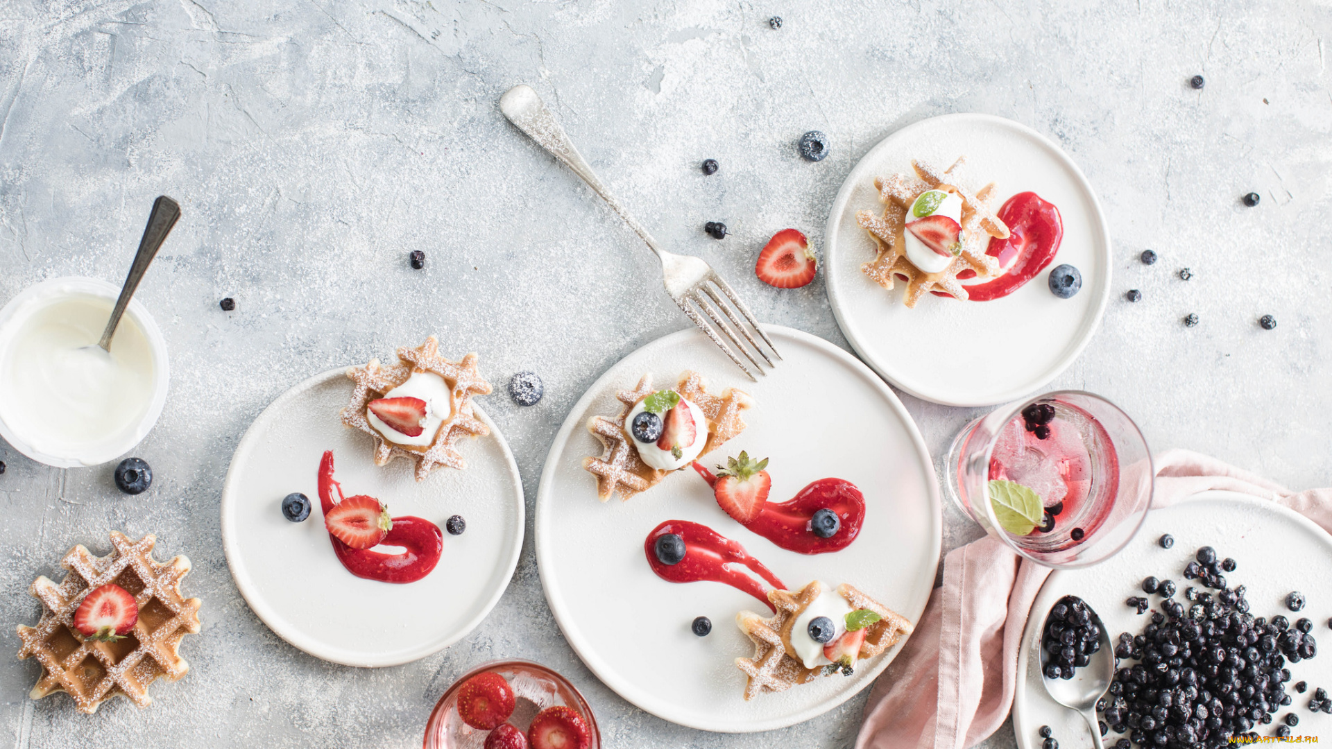 еда, мороженое, , десерты, ягоды, вафли, десерт