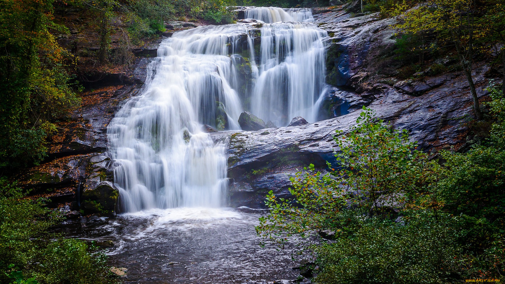 природа, водопады, простор