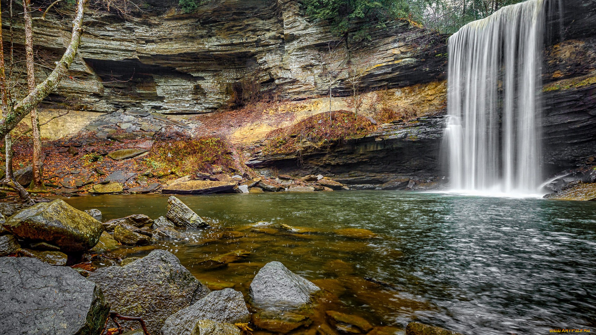 природа, водопады, простор