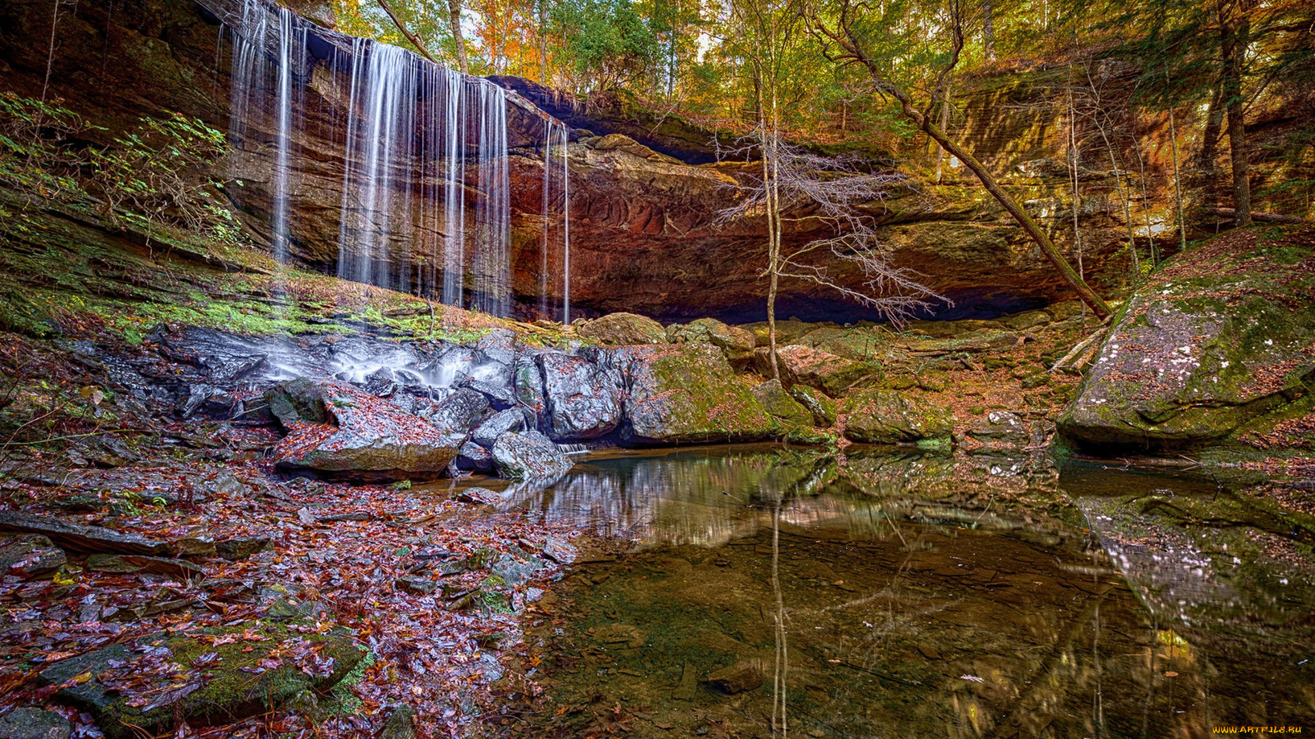 природа, водопады, простор