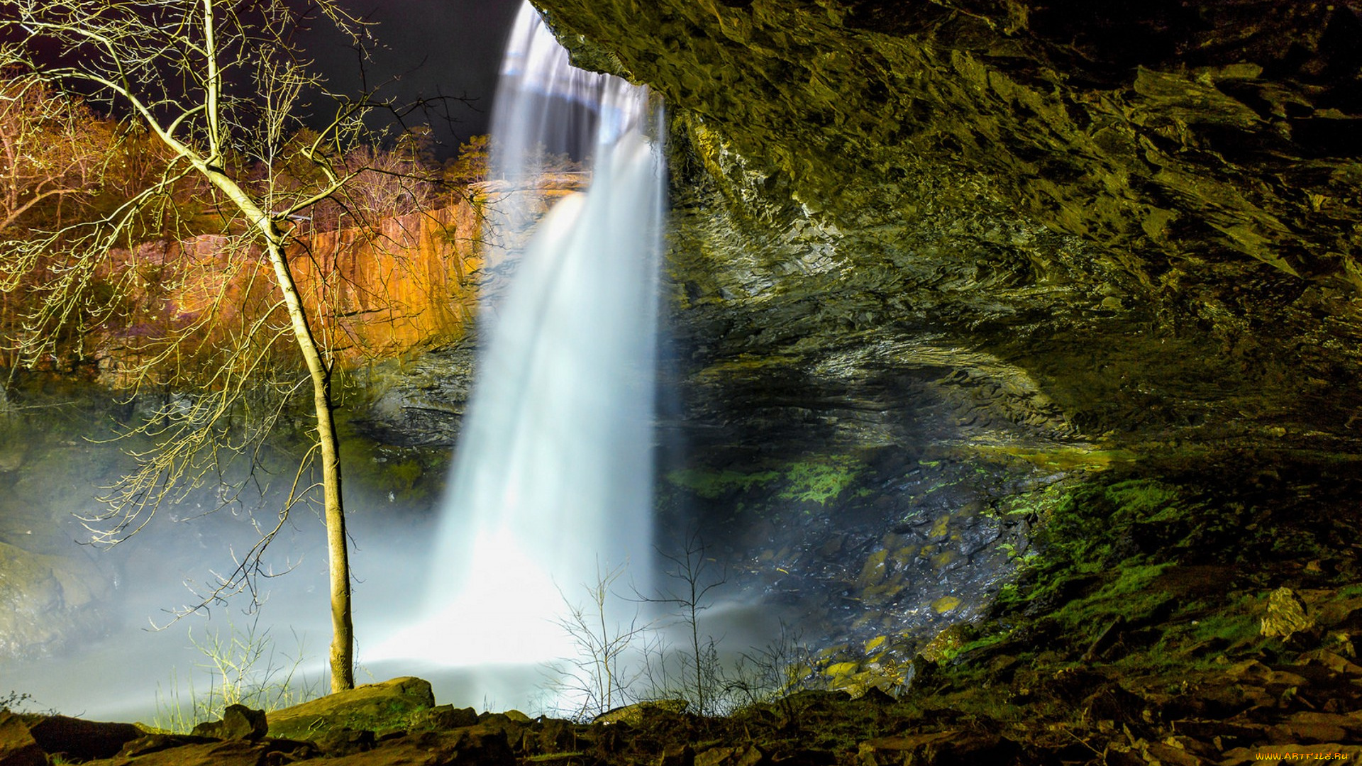 природа, водопады, простор