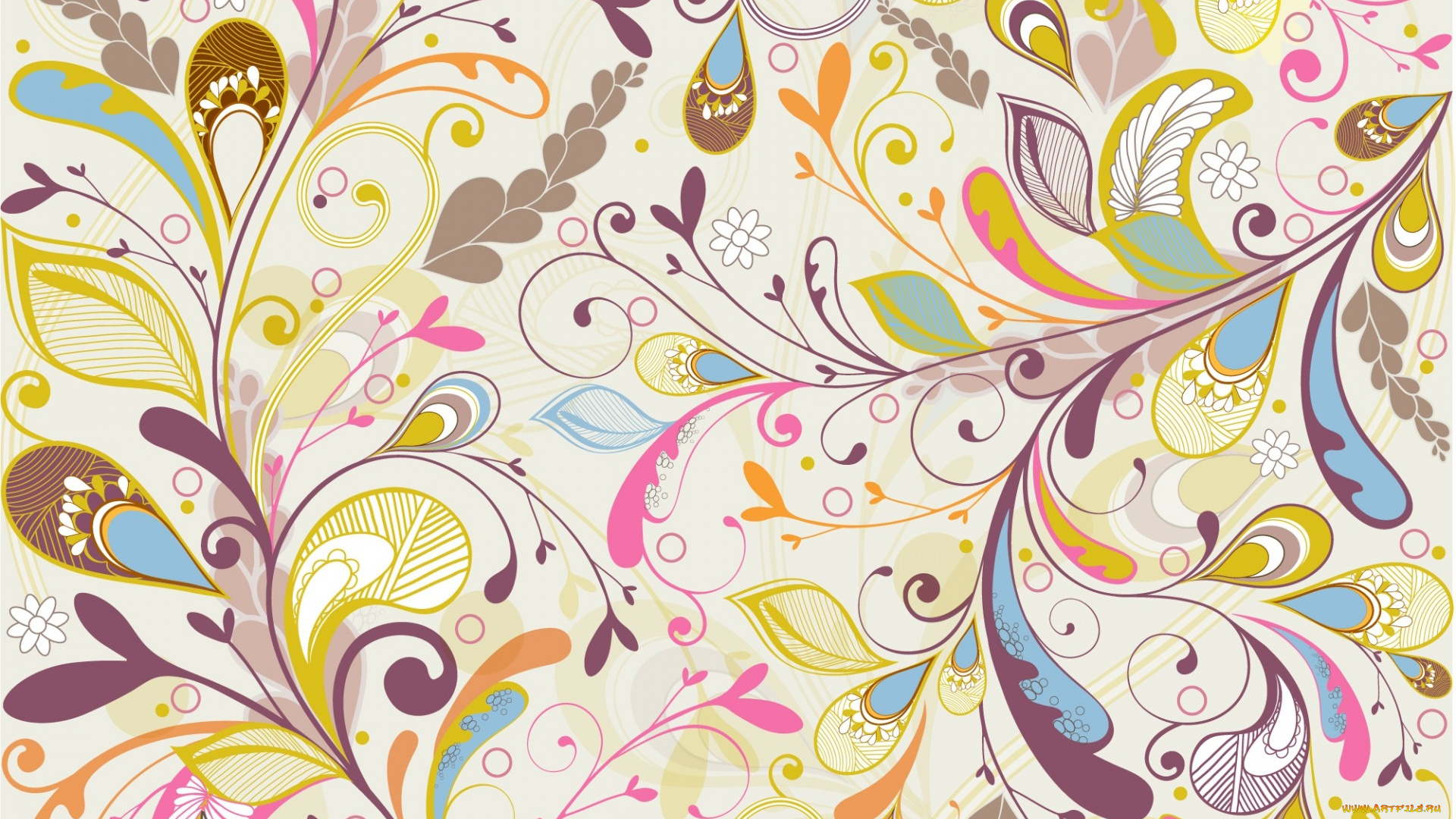 векторная, графика, цветы, , flowers, цветы, multicolor, floral, background, текстура