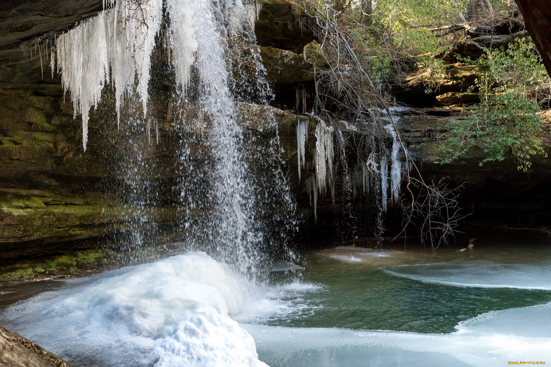 природа, водопады, простор