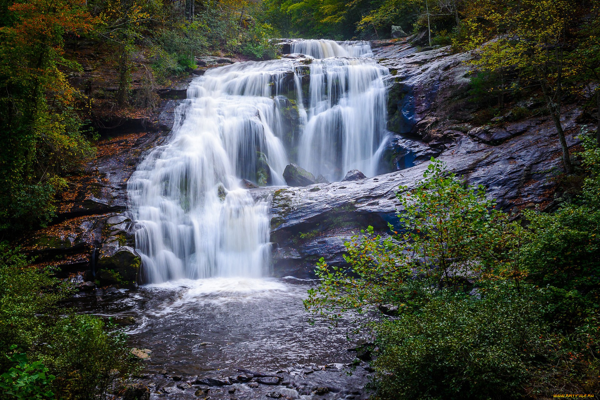природа, водопады, простор