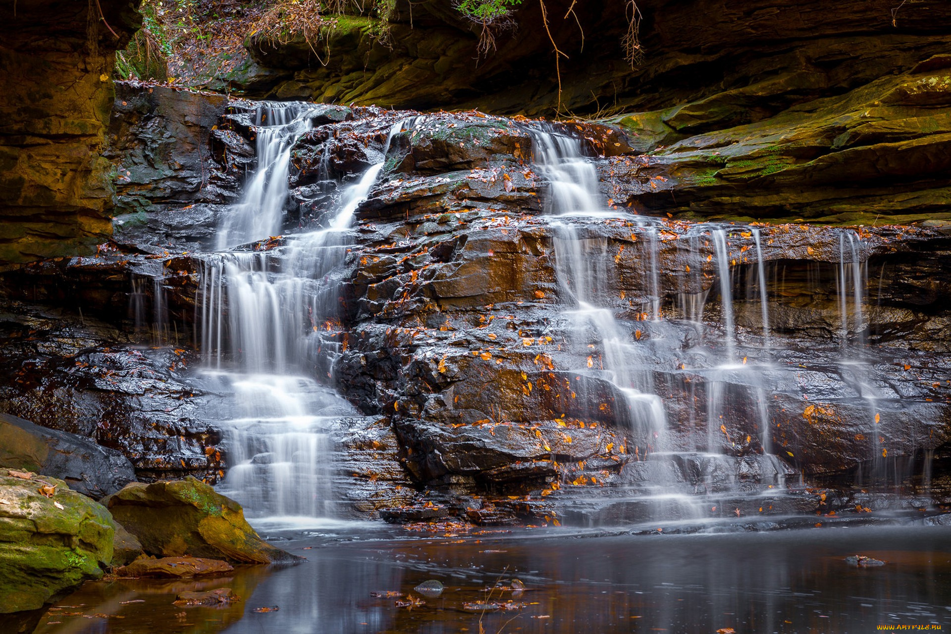 природа, водопады, простор