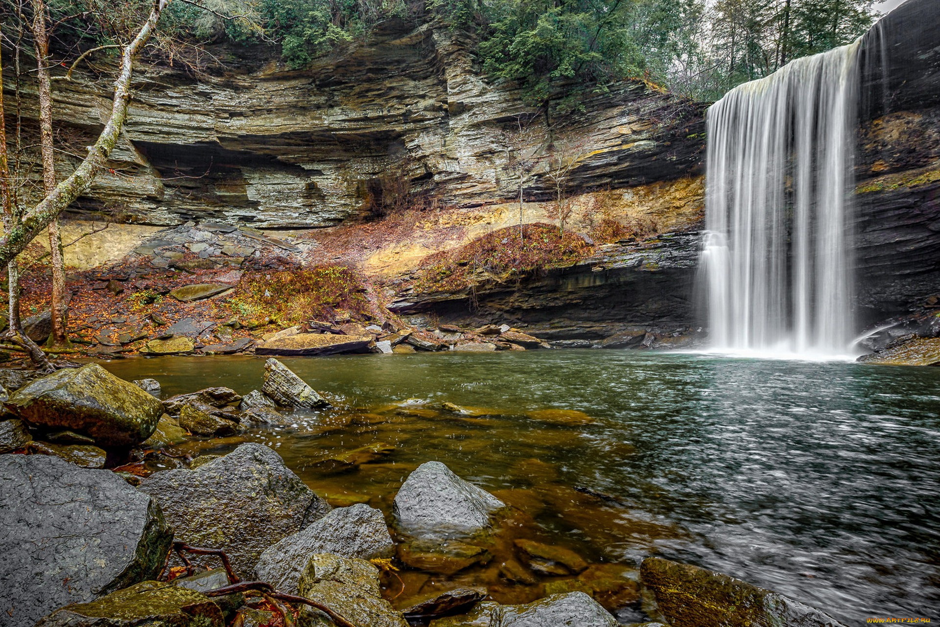 природа, водопады, простор
