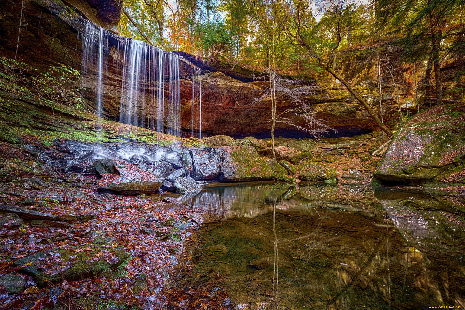 природа, водопады, простор