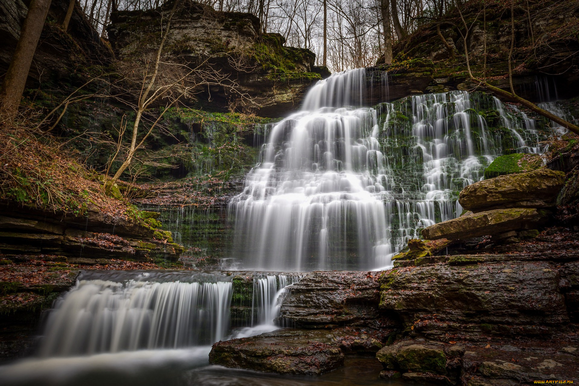 природа, водопады, простор