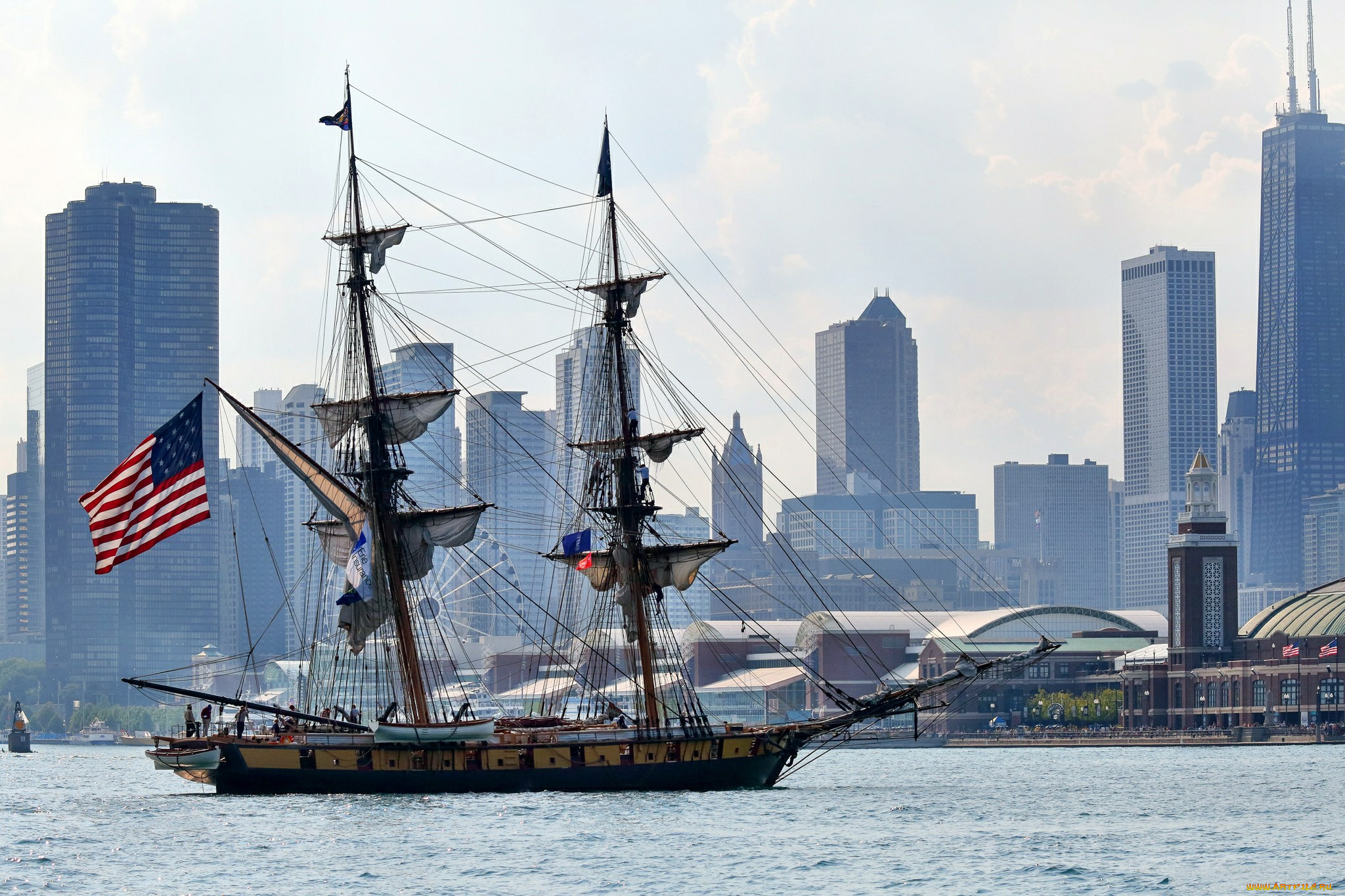 корабли, парусники, мачты, паруса