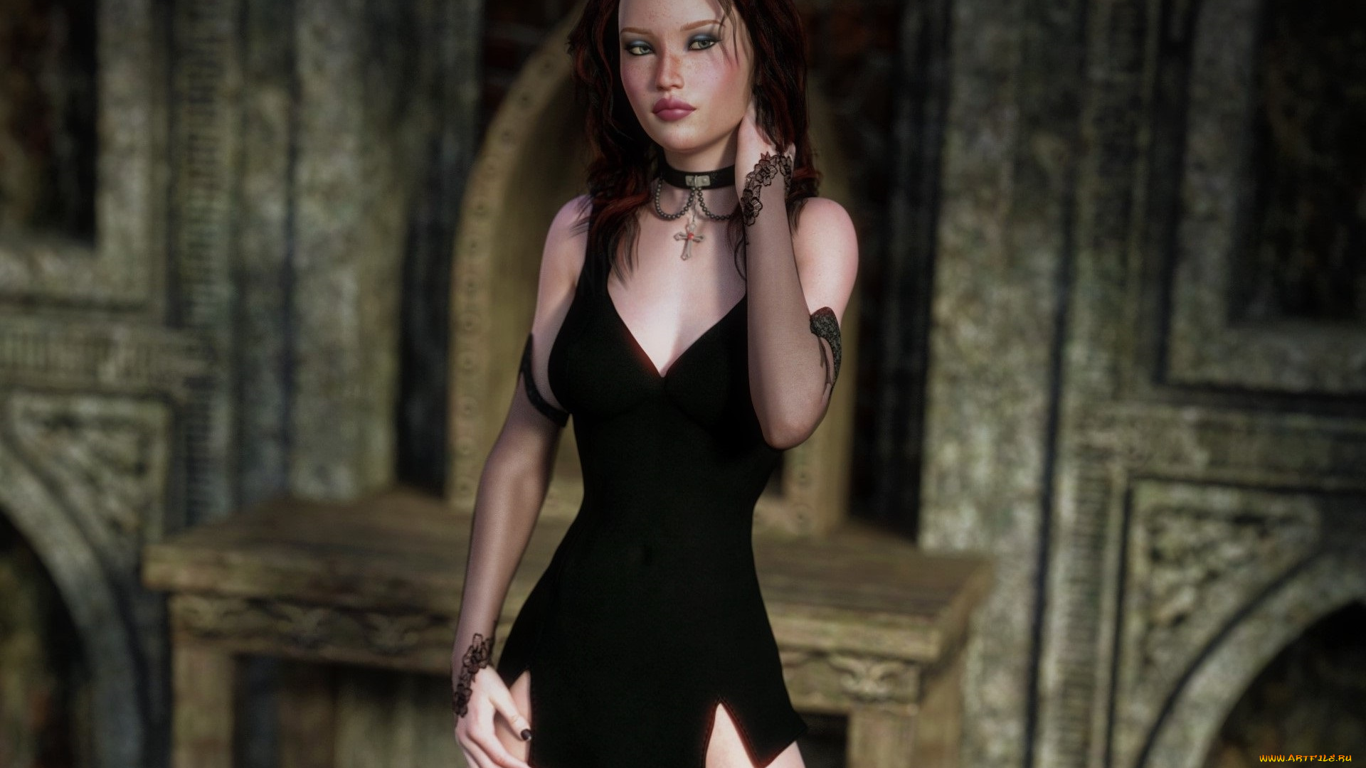 3д, графика, люди, , people, фон, взгляд, девушка