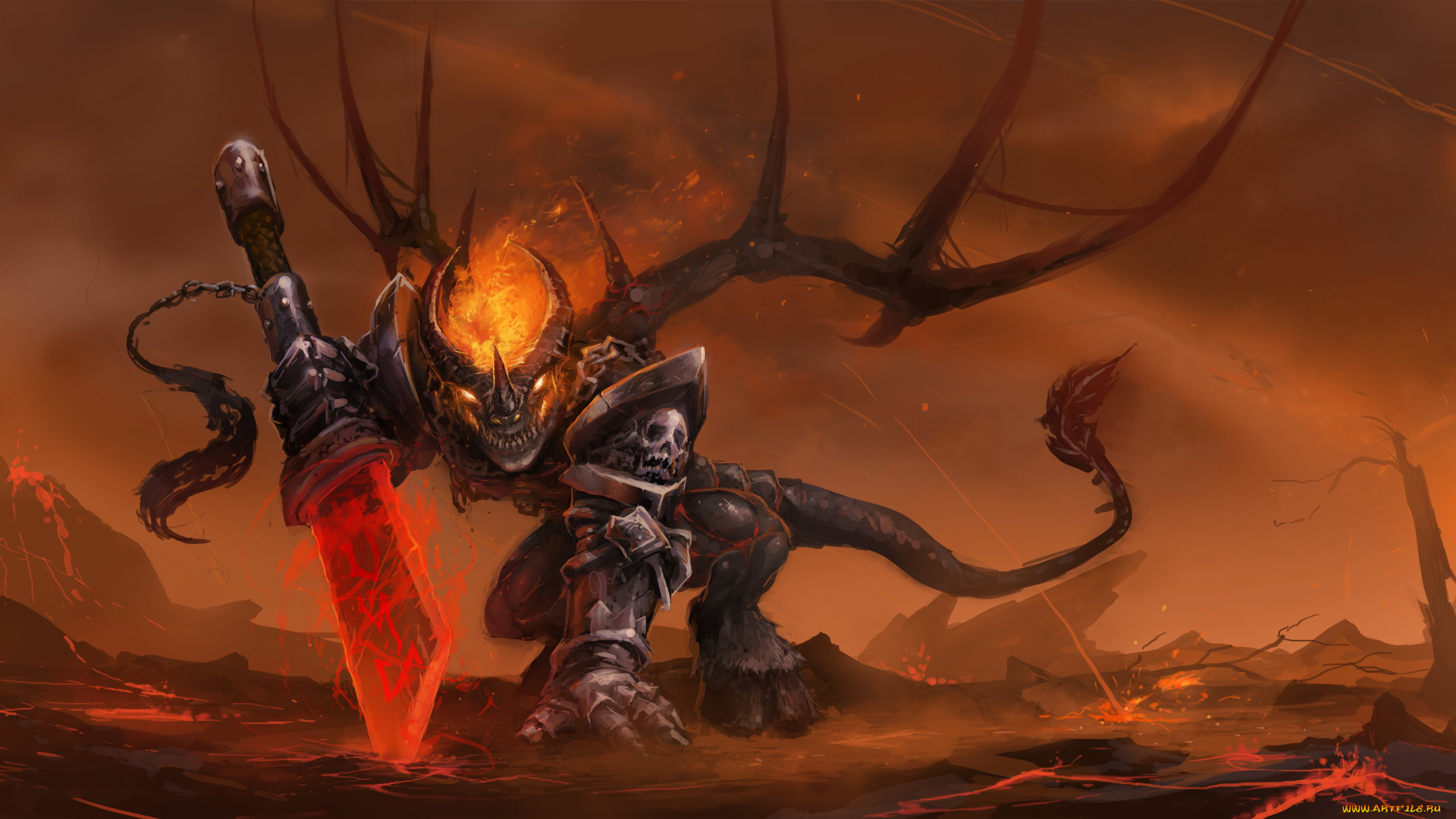 видео, игры, heroes, of, might, and, magic, iii, демон, меч, латы