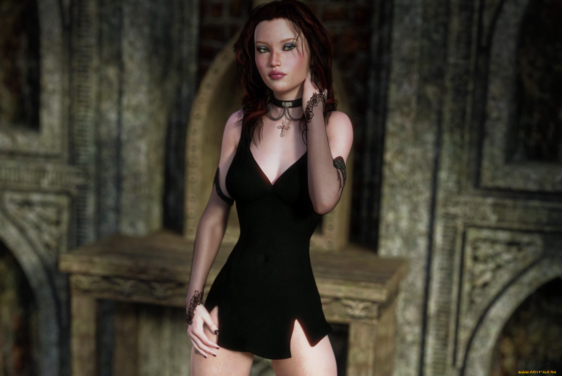 3д, графика, люди, , people, фон, взгляд, девушка