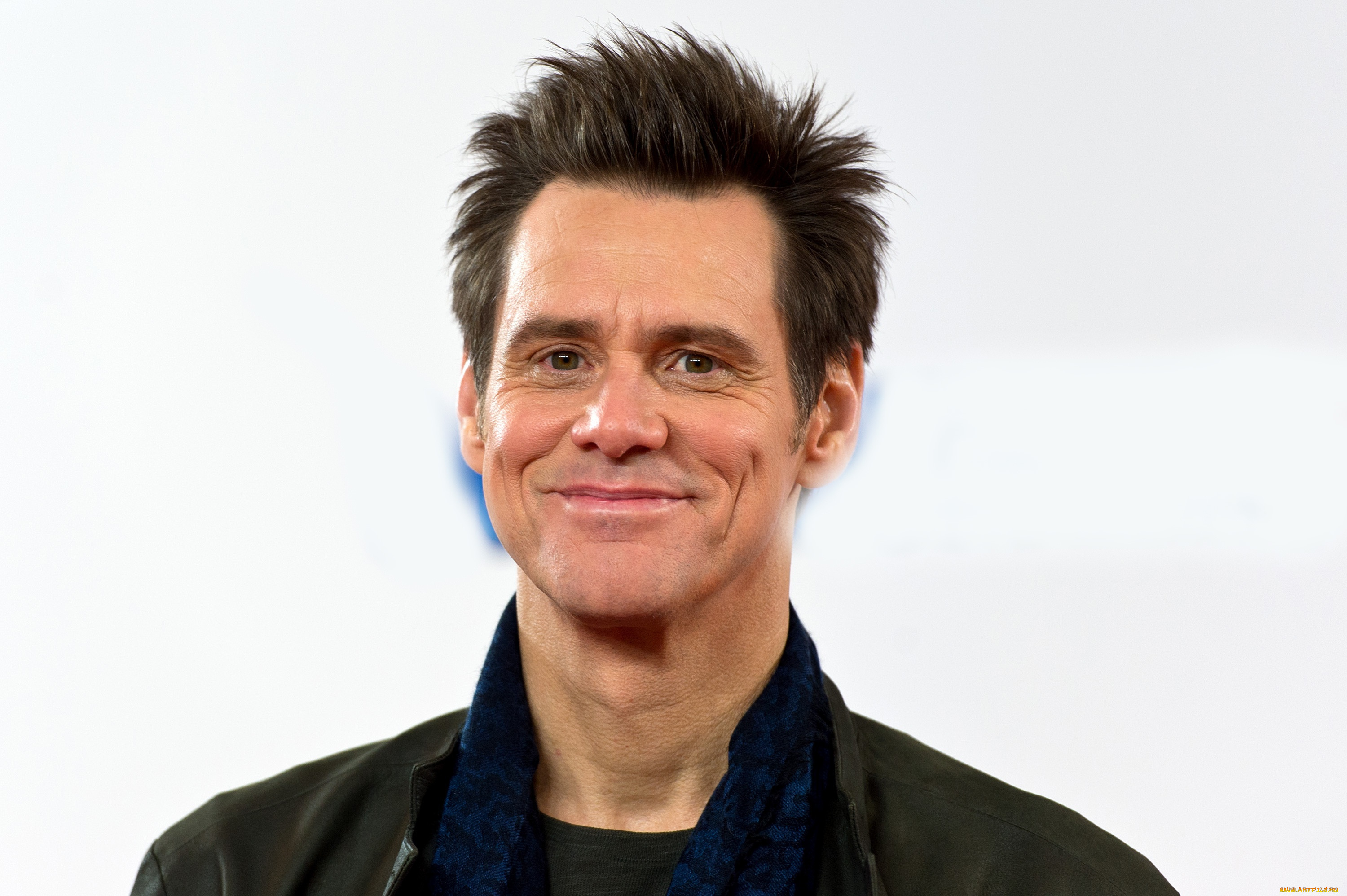 мужчины, jim, carrey, улыбка, лицо, актер