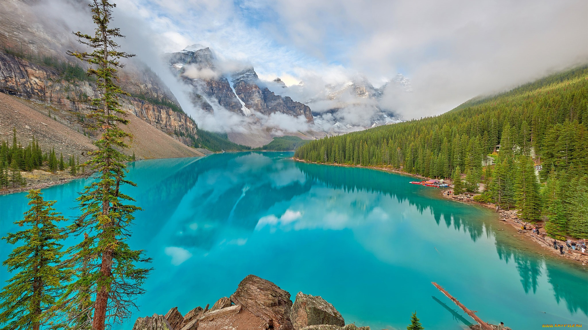 moraine, lake, banff, national, park, alberta, canada, природа, реки, озера, moraine, lake, banff, national, park