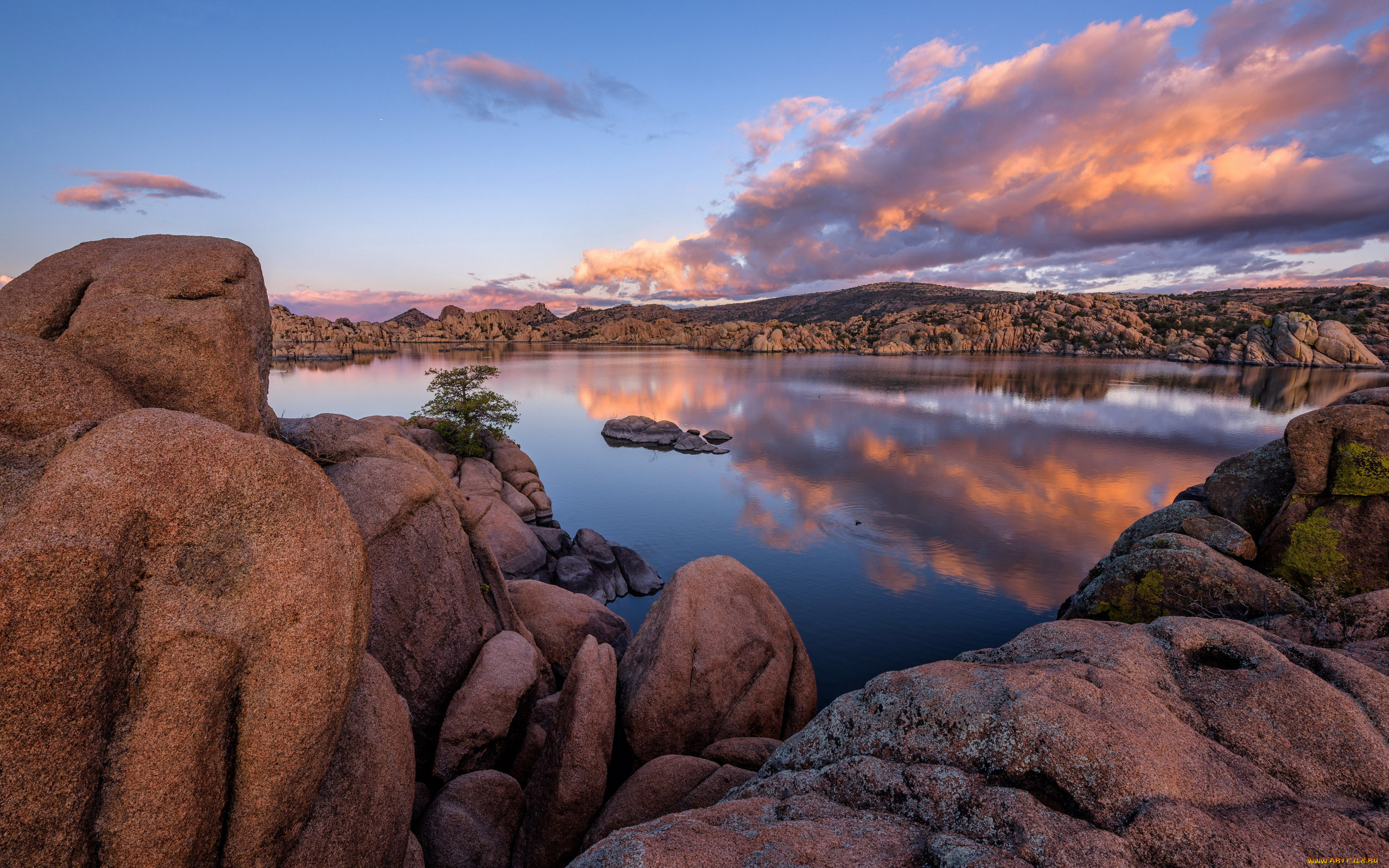 granite, dells, arizona, usa, природа, реки, озера, granite, dells