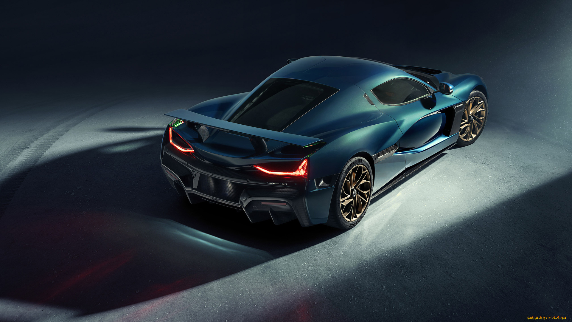 2022, rimac, nevera, автомобили, rimac, nevera, вид, сзади, экстерьер, суперкар, синий, спортивное, купе