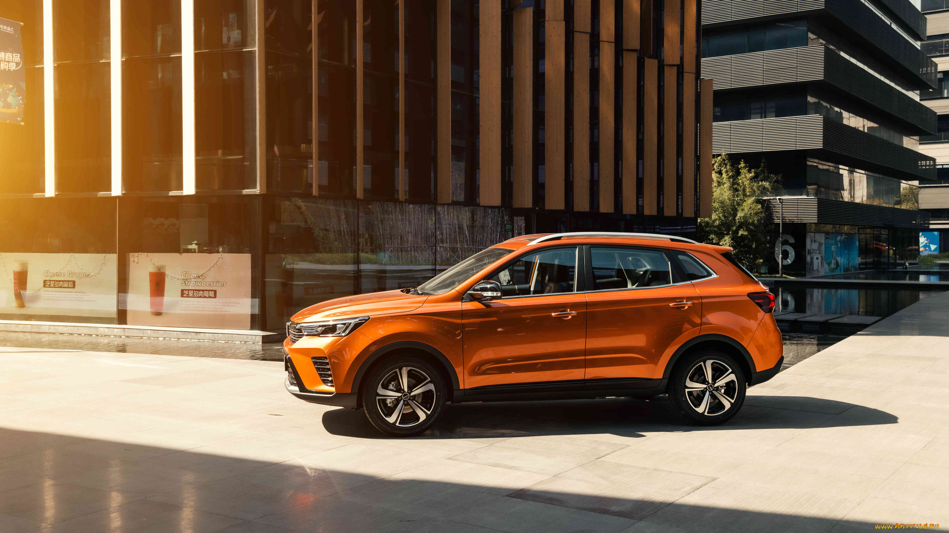 автомобили, roewe, rx3, pro, 4k, город, 2021, zs12, кроссовер, китай, оранжевый