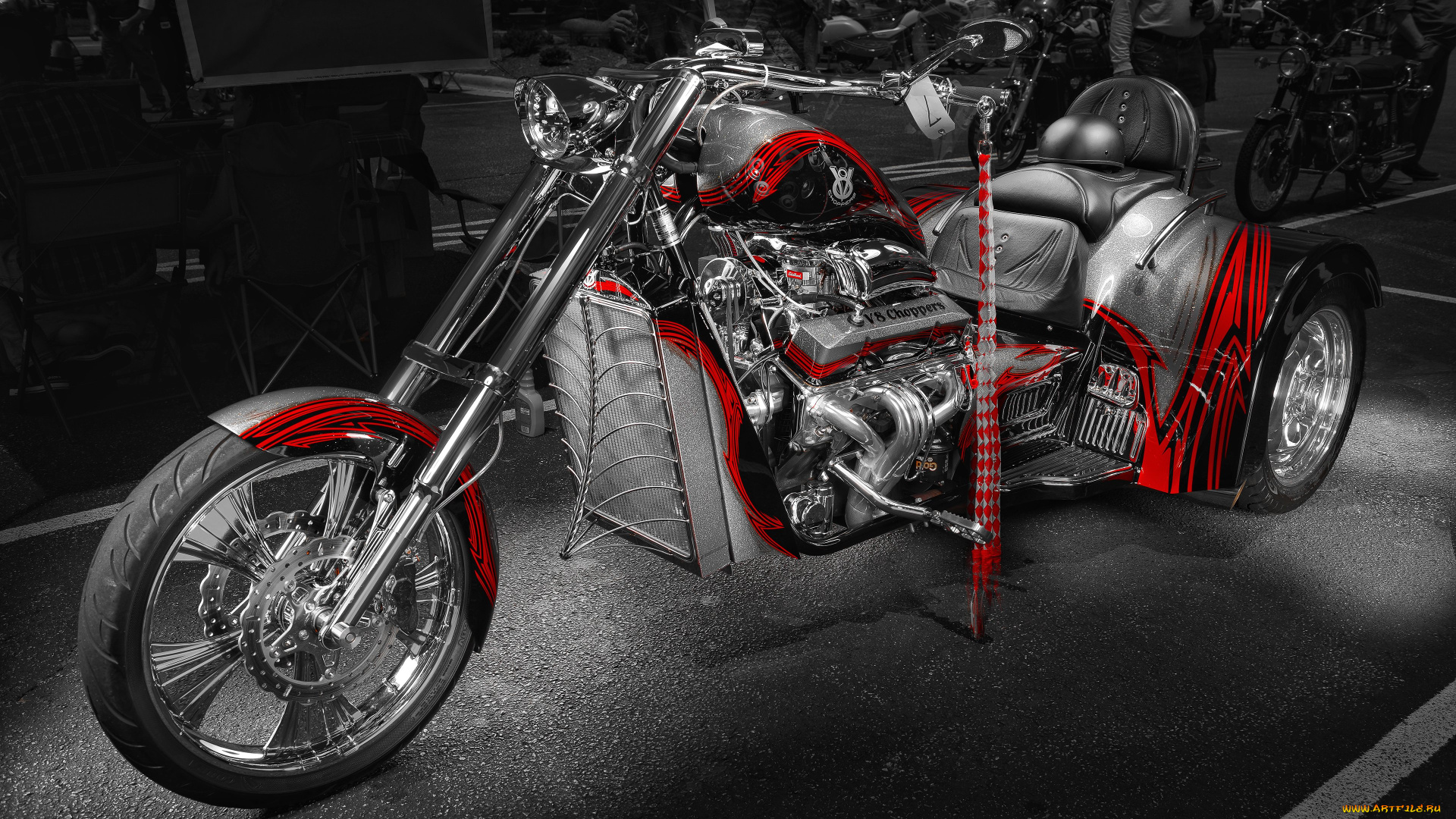 мотоциклы, customs, v8, choppers, trike