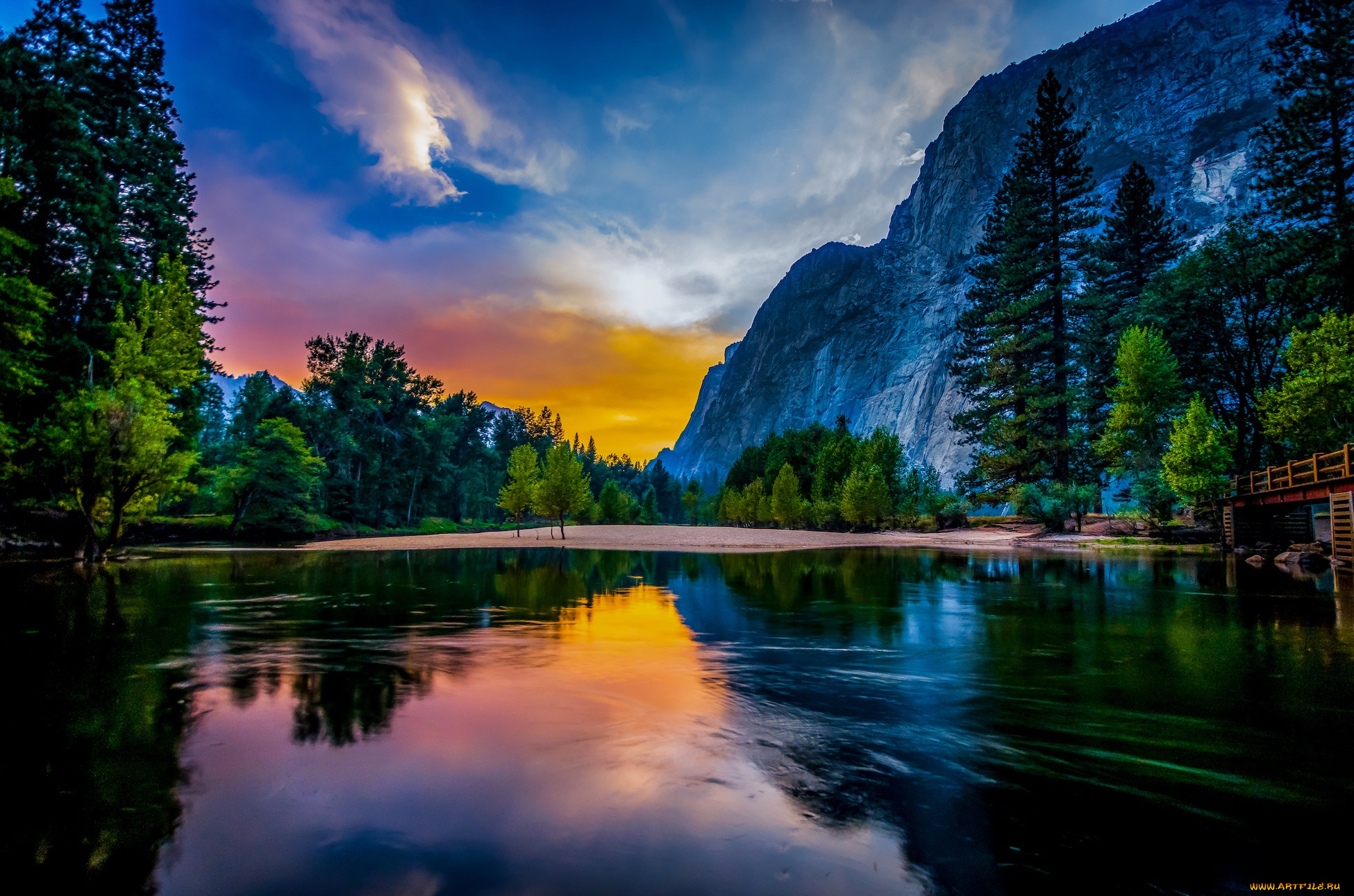 природа, пейзажи, пейзаж, горы, озеро, сша, йосемити, заповедник, национальный, парк, йосемитский, йосемитская, долина, yosemte, valley