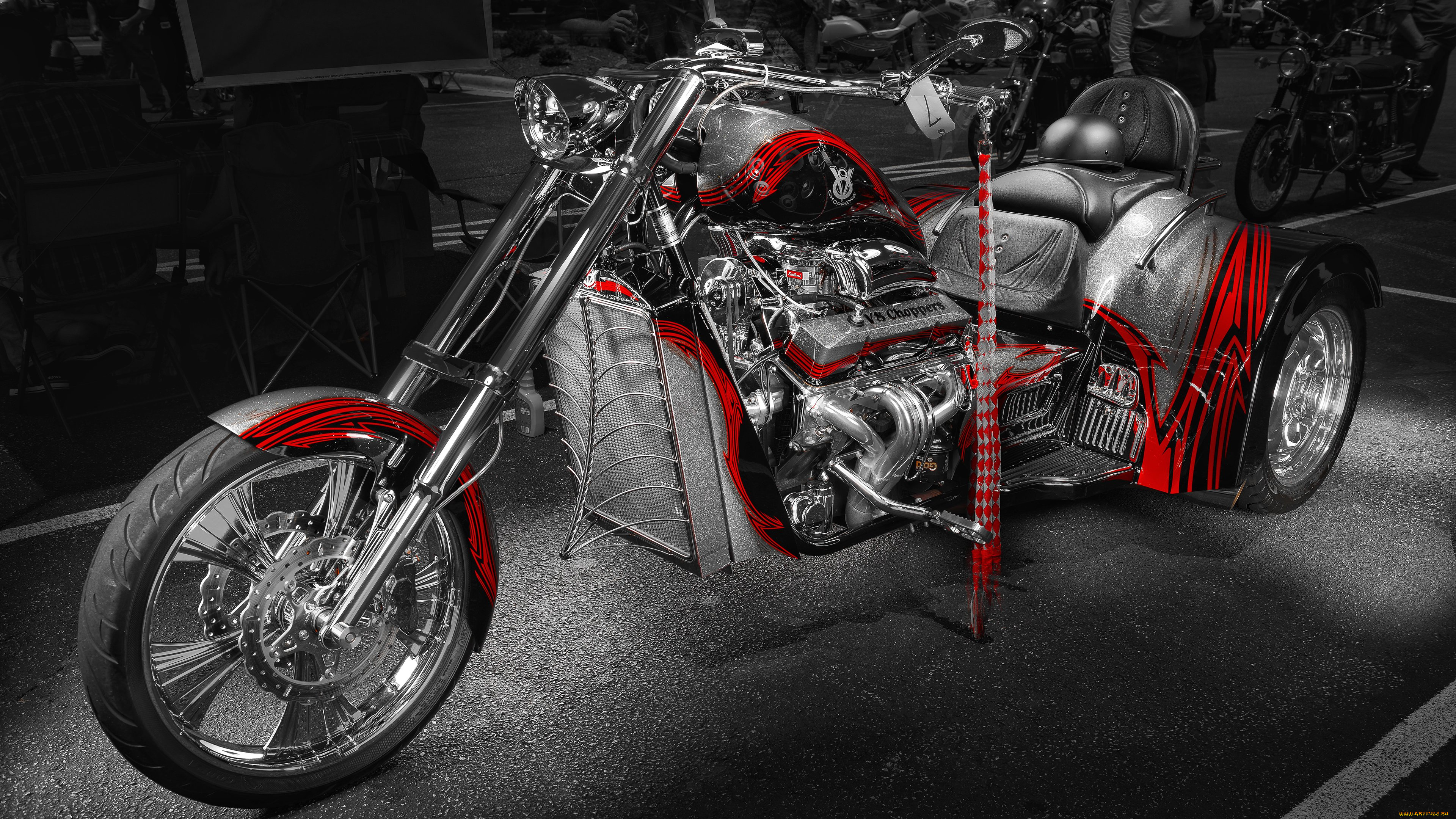 мотоциклы, customs, v8, choppers, trike