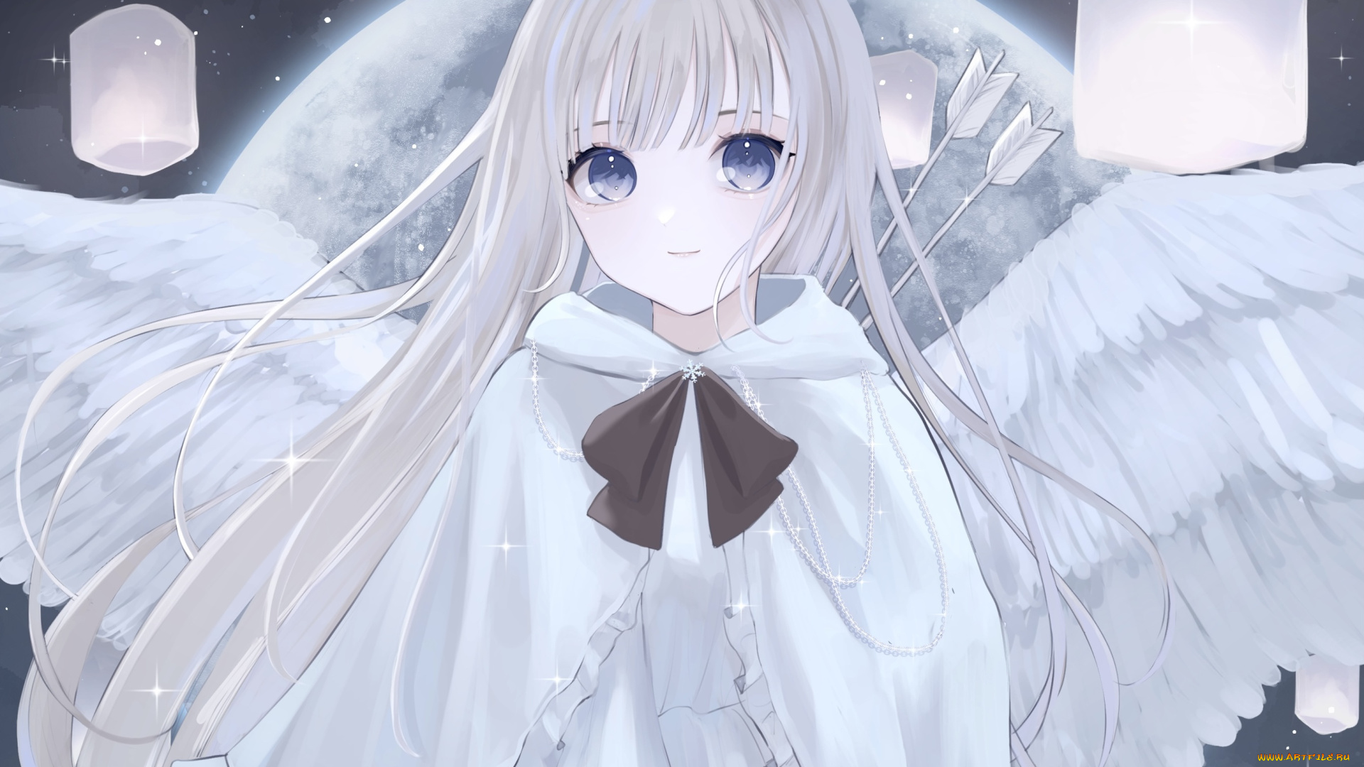 аниме, ангелы, , демоны, девушка