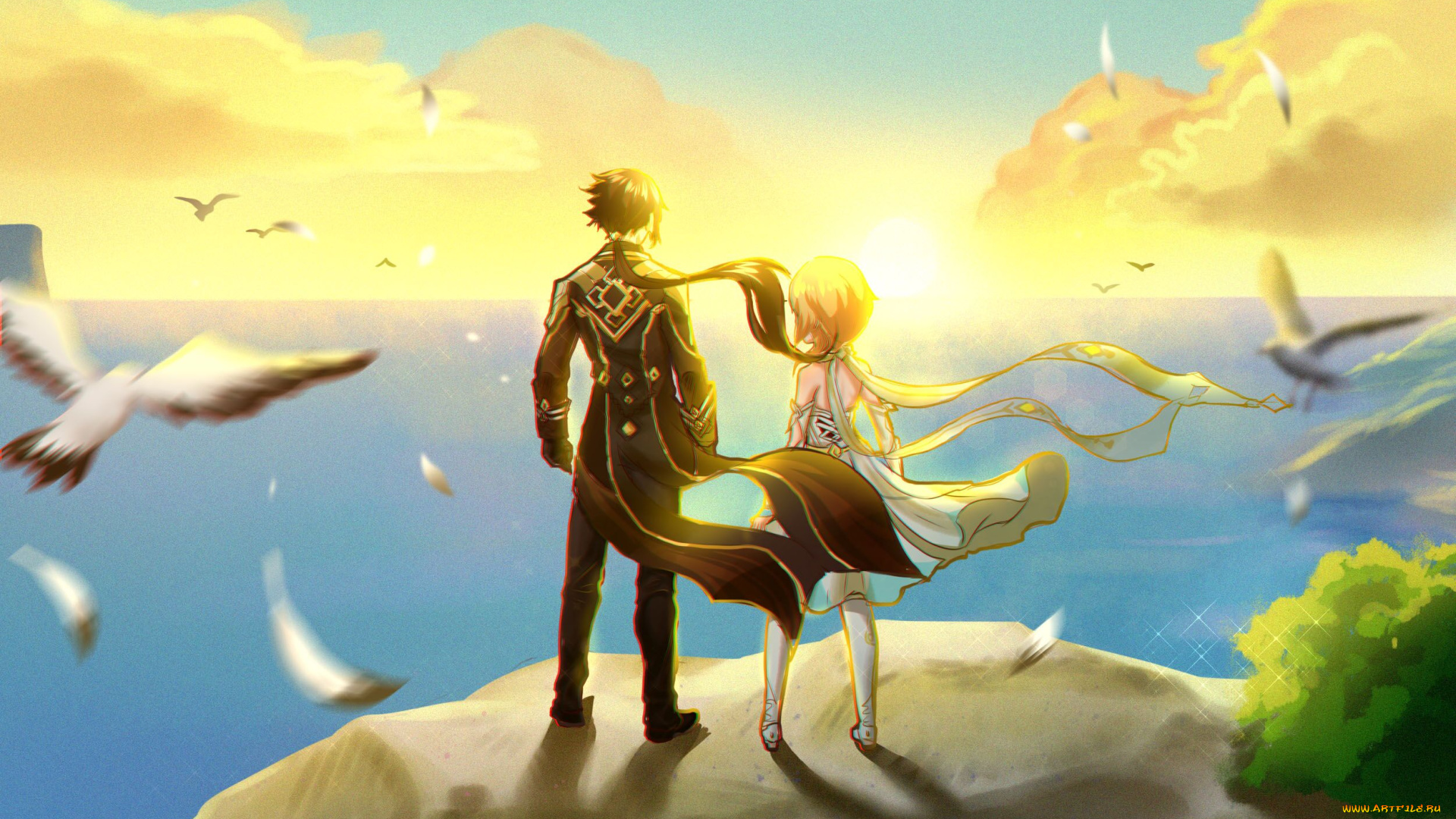 аниме, genshin, impact, genshin, impact