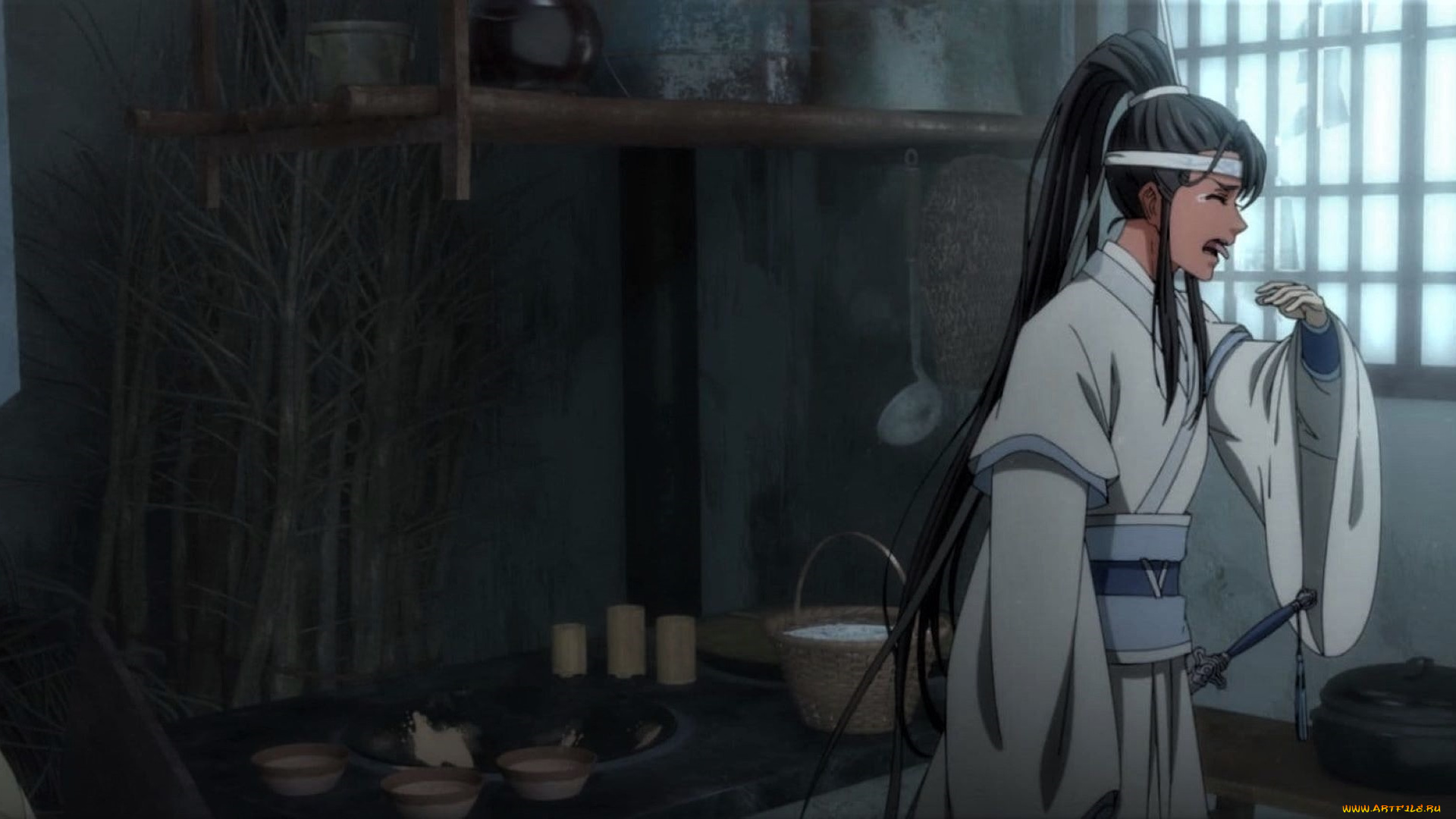 аниме, mo, dao, zu, shi, парни, кухня, еда