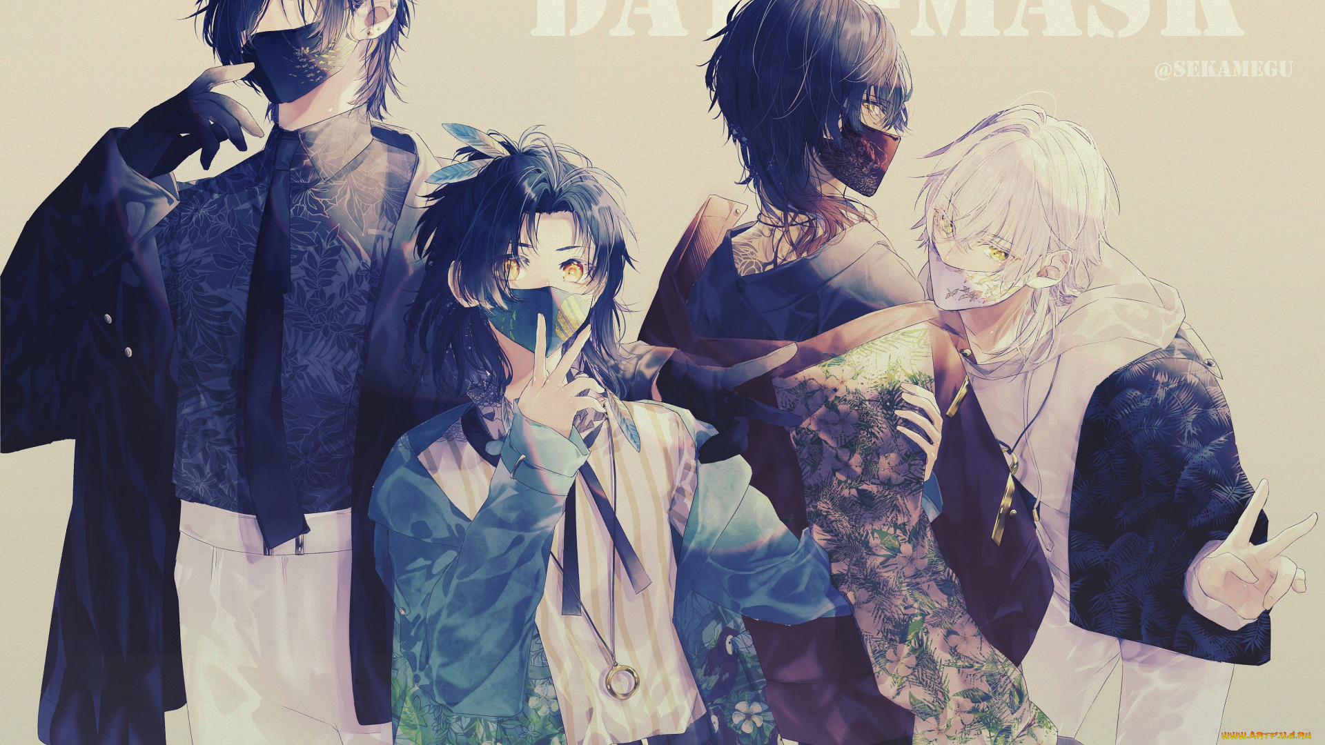 аниме, touken, ranbu, танец, мечей