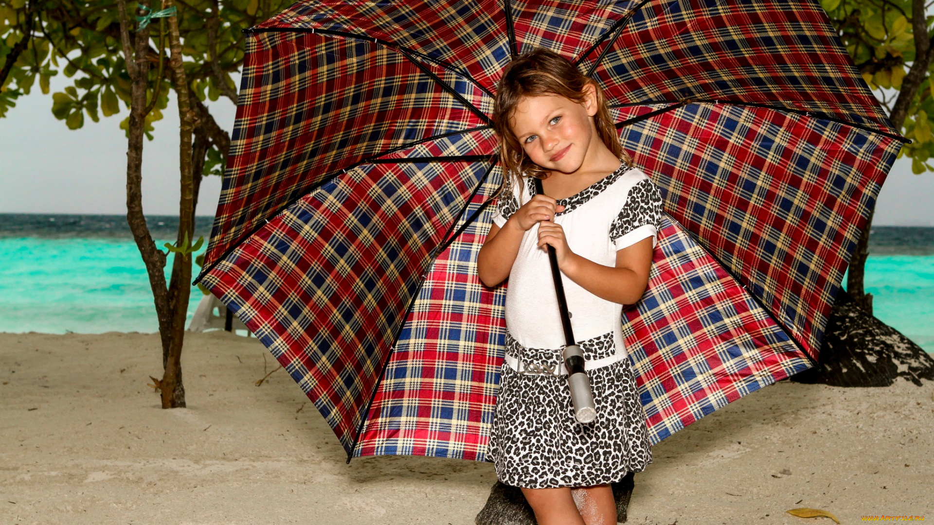 разное, дети, девочка, зонт, пляж