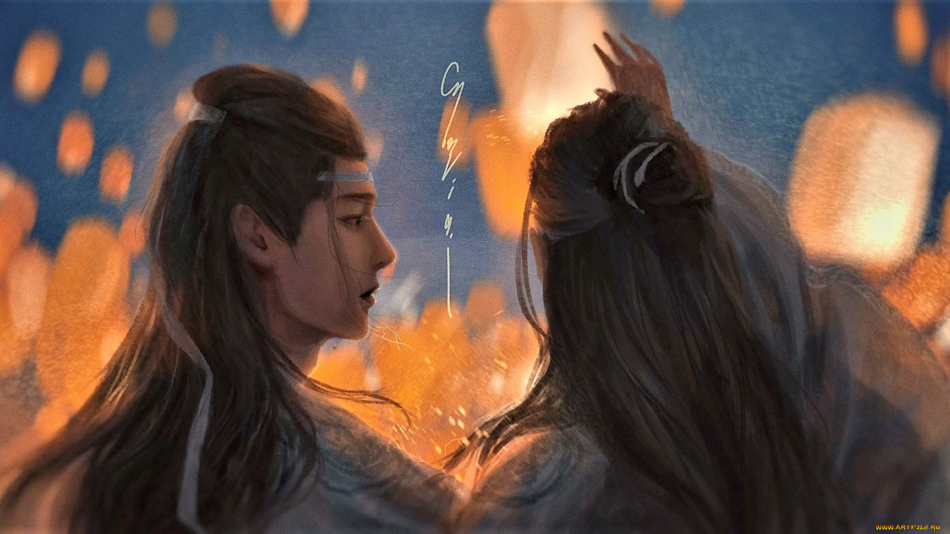 рисованное, кино, , мультфильмы, лань, ванцзи, вэй, усянь