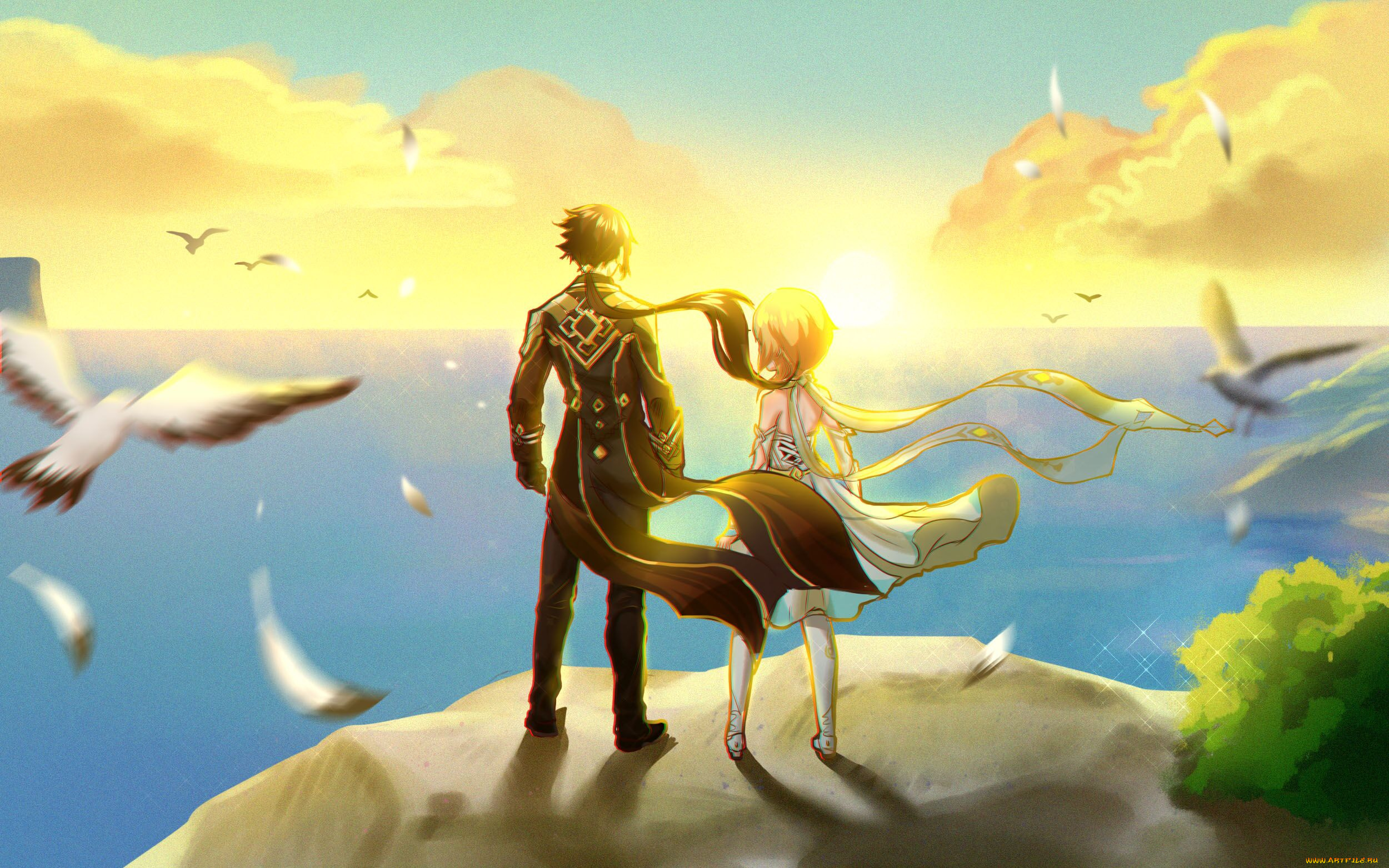 аниме, genshin, impact, genshin, impact