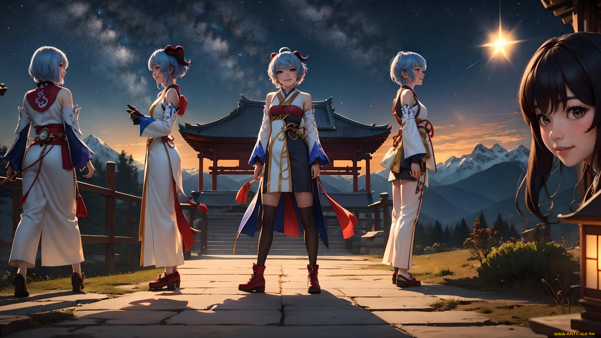 аниме, genshin, impact, нейросети, графика, нейроарт, ai, art, нейронные, сети, рисунки, нейро, искусство