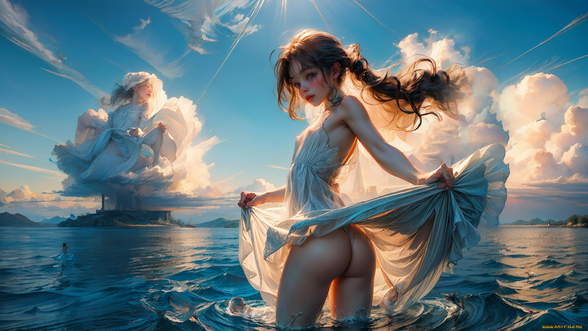 аниме, пейзажи, , природа, нейросети, графика, нейроарт, ai, art, нейронные, сети, рисунки, нейро, искусство