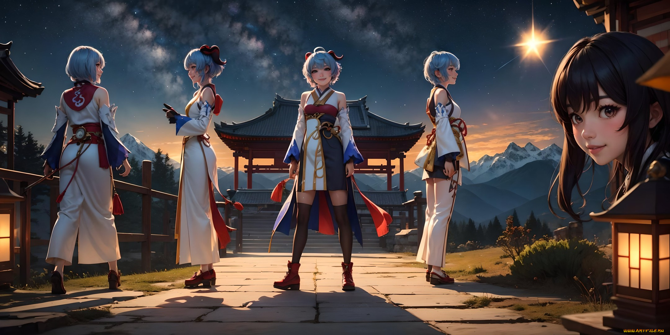 аниме, genshin, impact, нейросети, графика, нейроарт, ai, art, нейронные, сети, рисунки, нейро, искусство